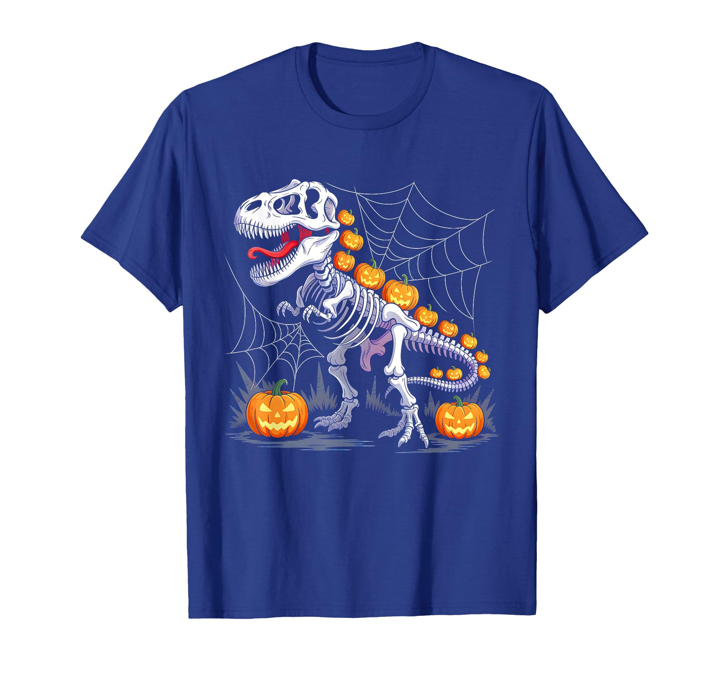 Funny Halloween Dinosaur T rex Pumpkin Horror Party Costume T-Shirt