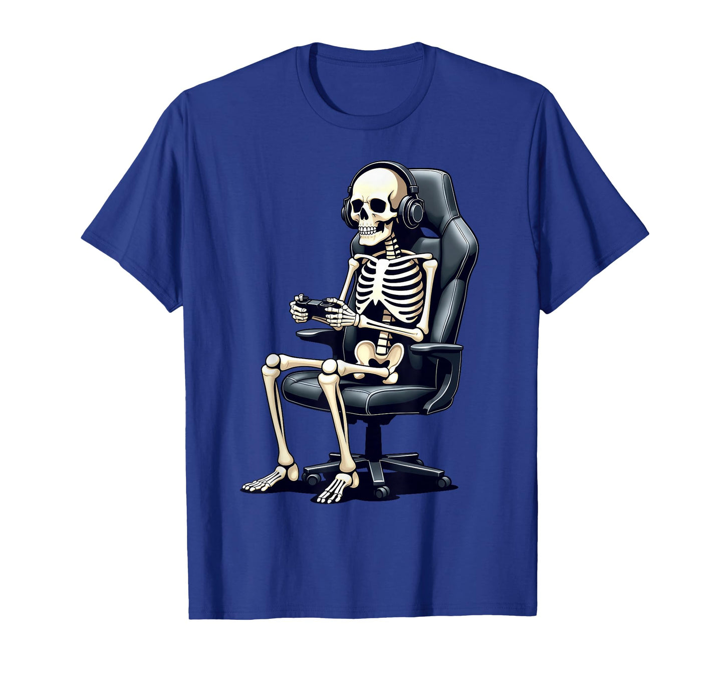 Halloween Skeleton Gamer Video Gaming Boys Girls Men Women T-Shirt