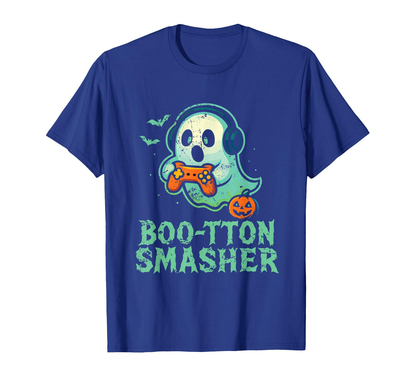 Boo-tton Smasher Gaming Ghost T-Shirt