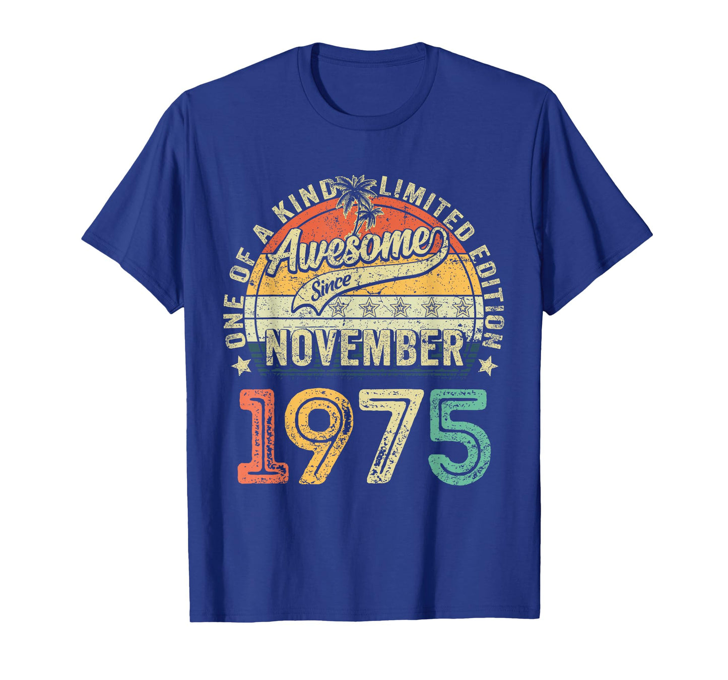 Awesome Since November 1975 Vintage 50th Birthday Gifts Men T-Shirt