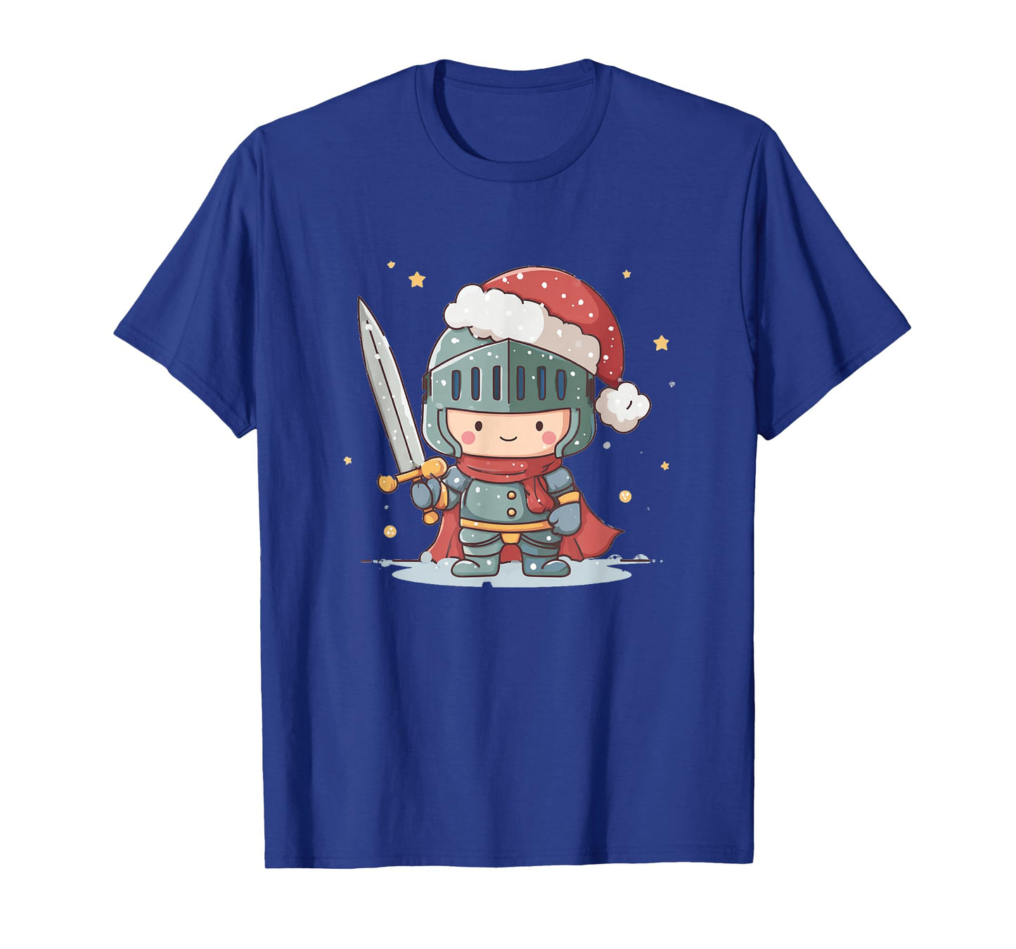 Awesome Knight with Santa Claus Hat for Christmas Armor T-Shirt