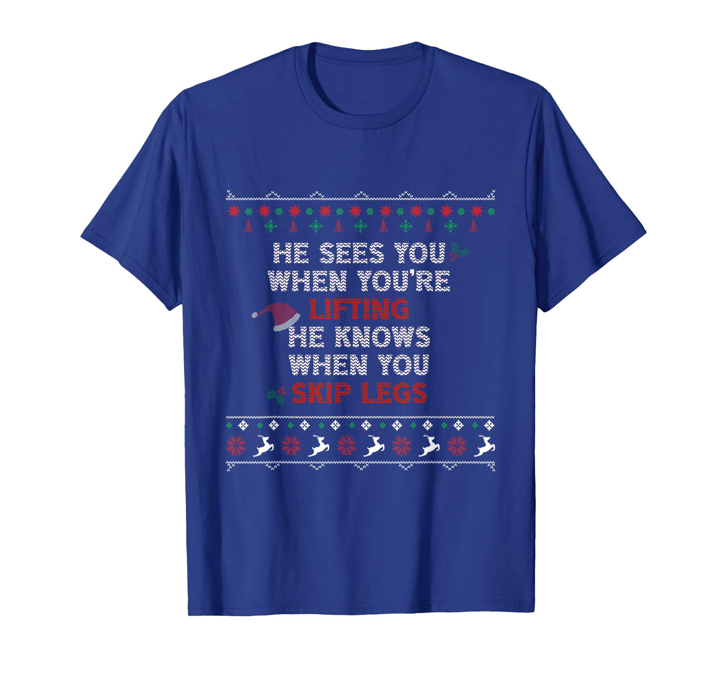 Ugly Funny Christmas sweater Style Lifting Fitness Slogan T-Shirt