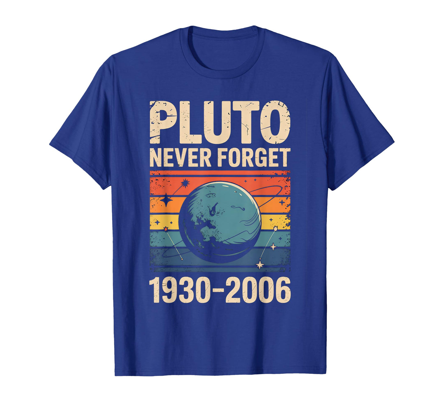 Never Forget Pluto Vintage Funny Space Science T-Shirt