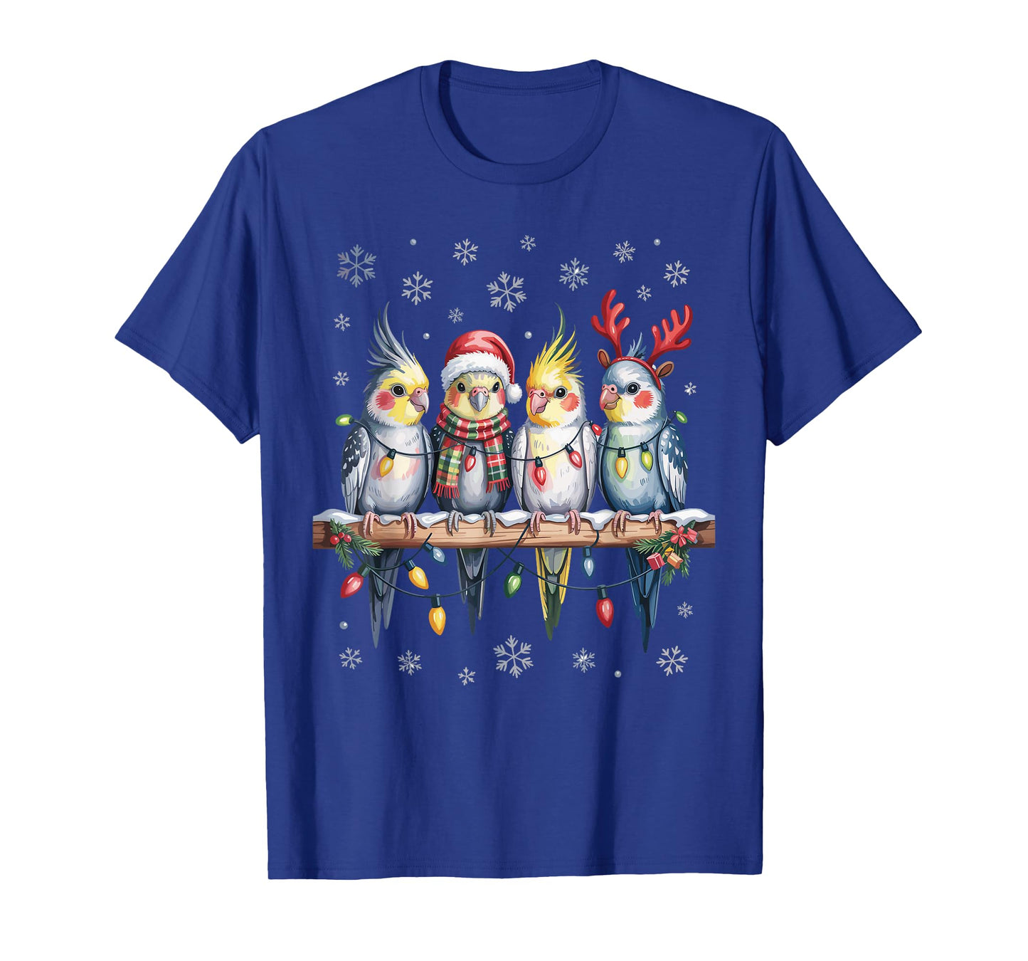 Cockatiel Christmas Cute Pet Lovers Funny Holiday Pajamas T-Shirt