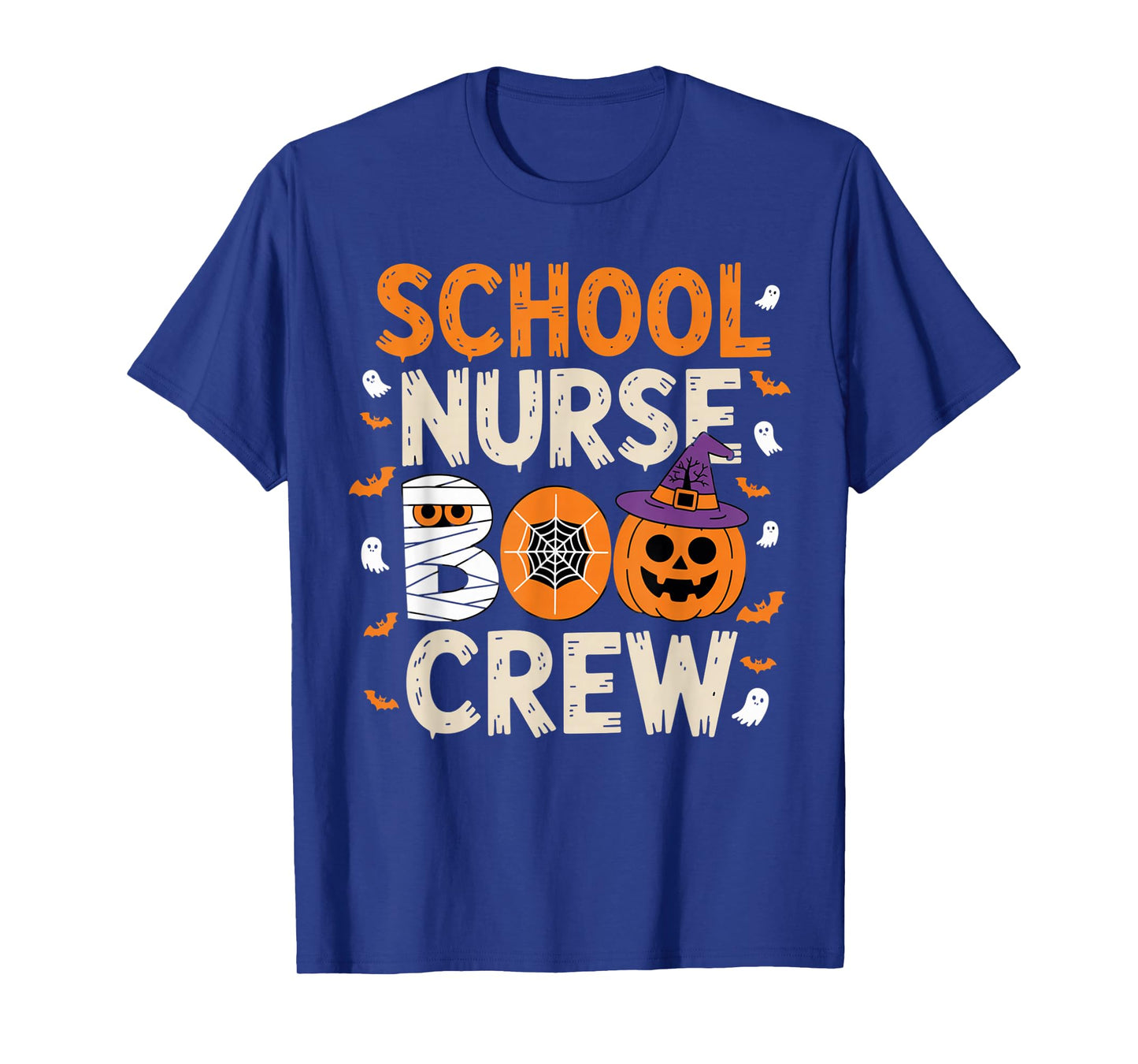 School Nurse Boo Crew Funny Halloween Nurse Outfit T-Shirt