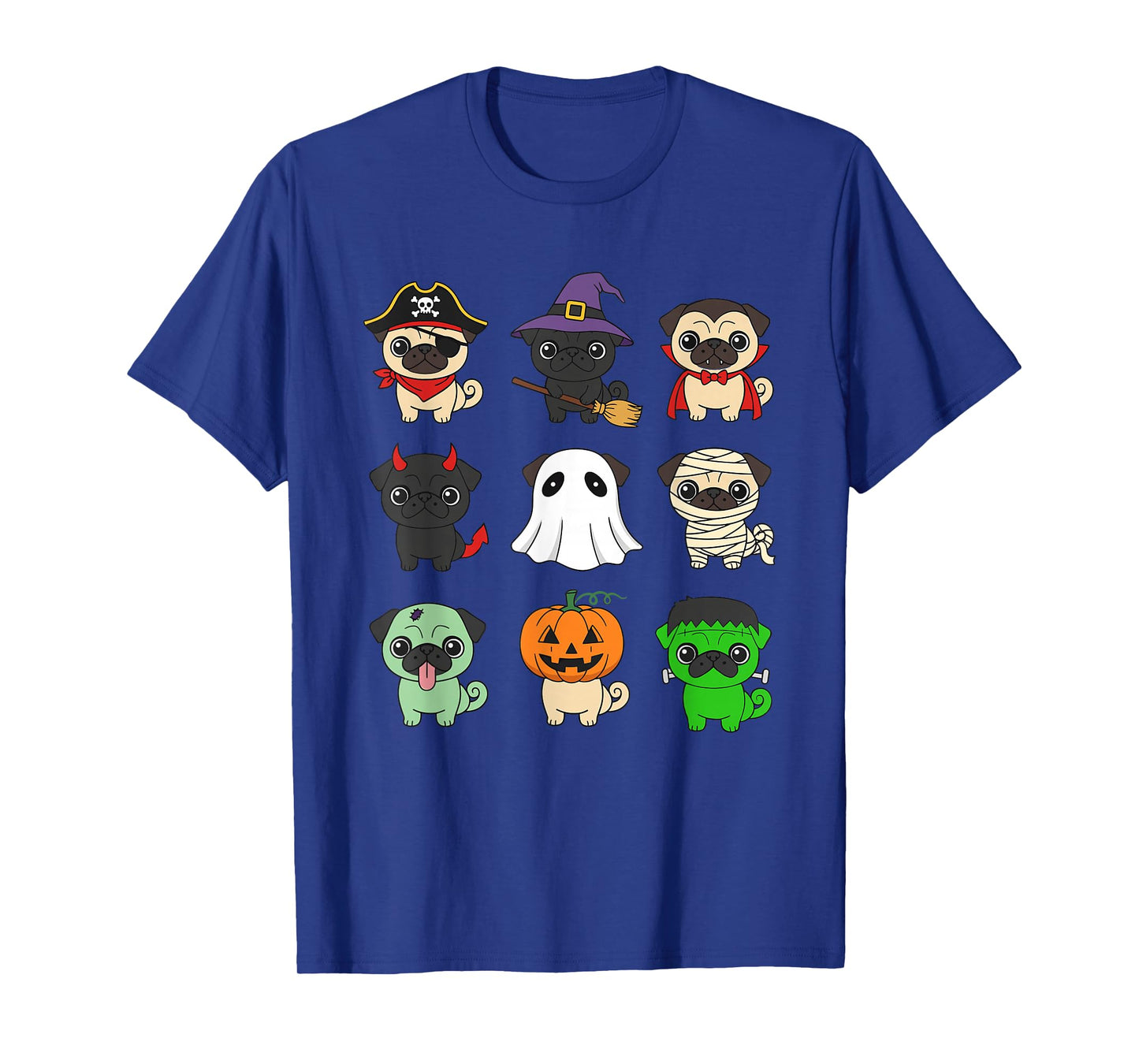 Pug Costumes Trick Or Treat Outfit Funny Pug Puppy Halloween T-Shirt