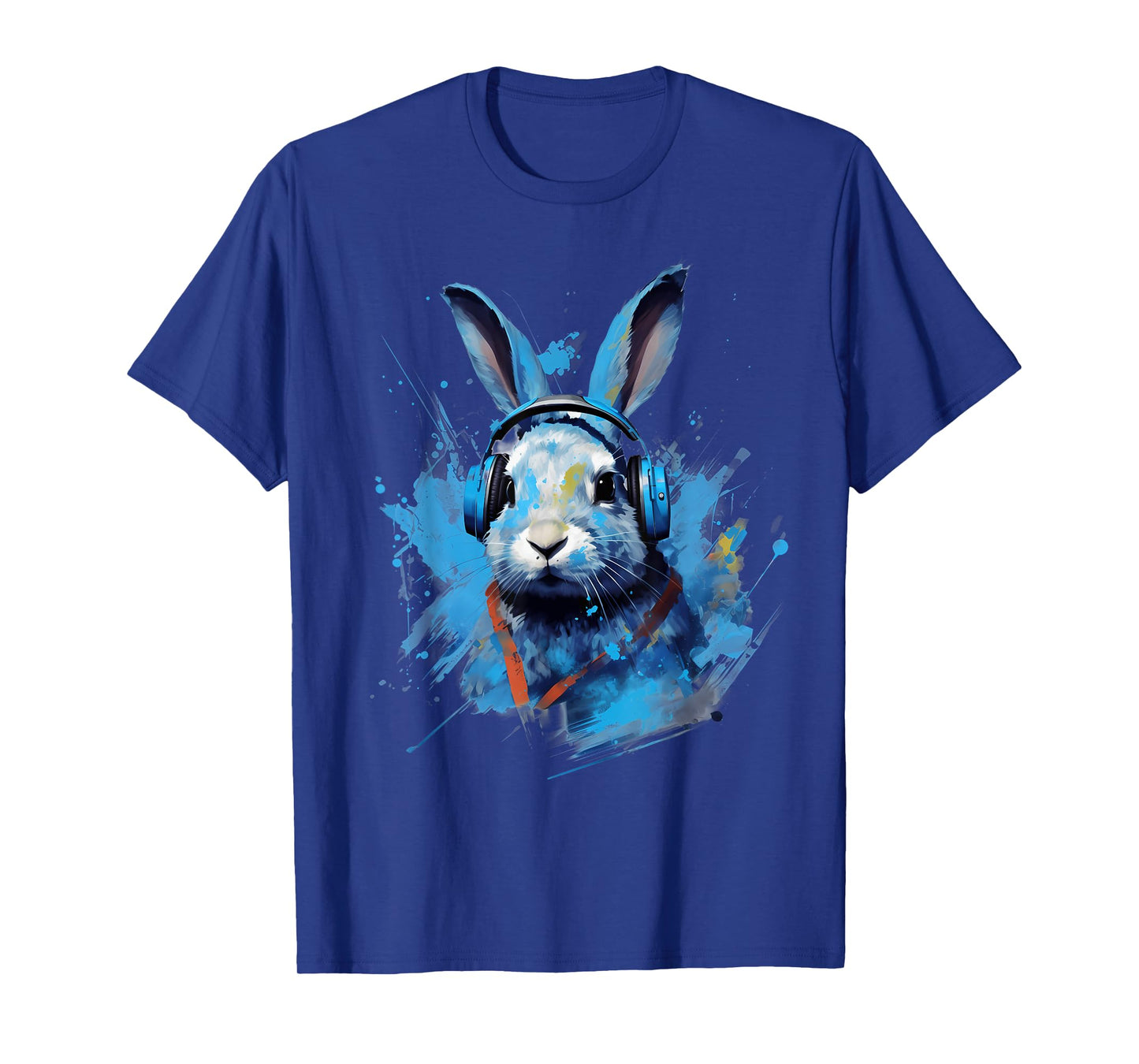 Rave EDM Lionhead Rabbit Headphone T-Shirt