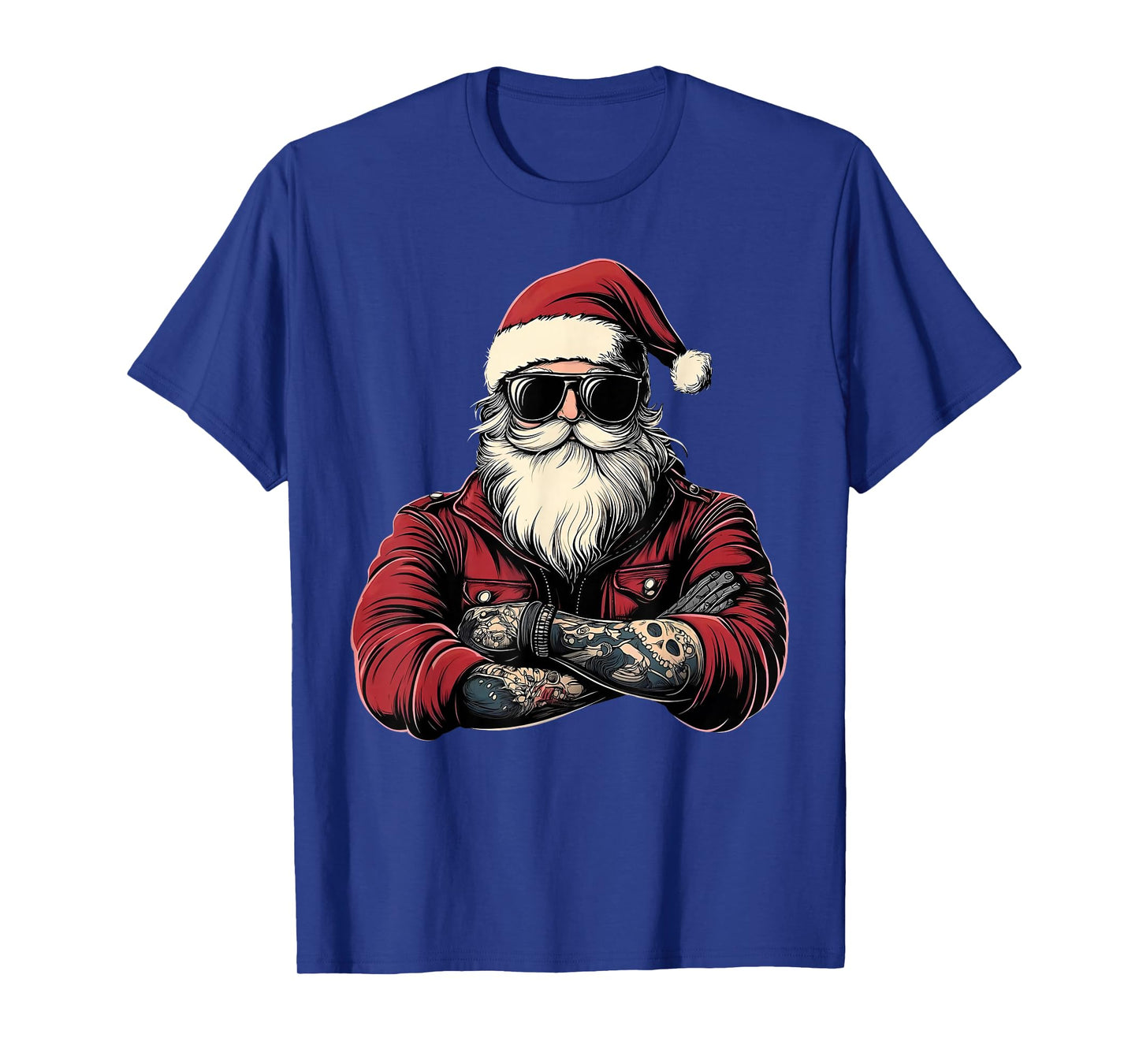 Santa Sunglasses Merry Christmas Xmas Pajamas Holiday Cool T-Shirt
