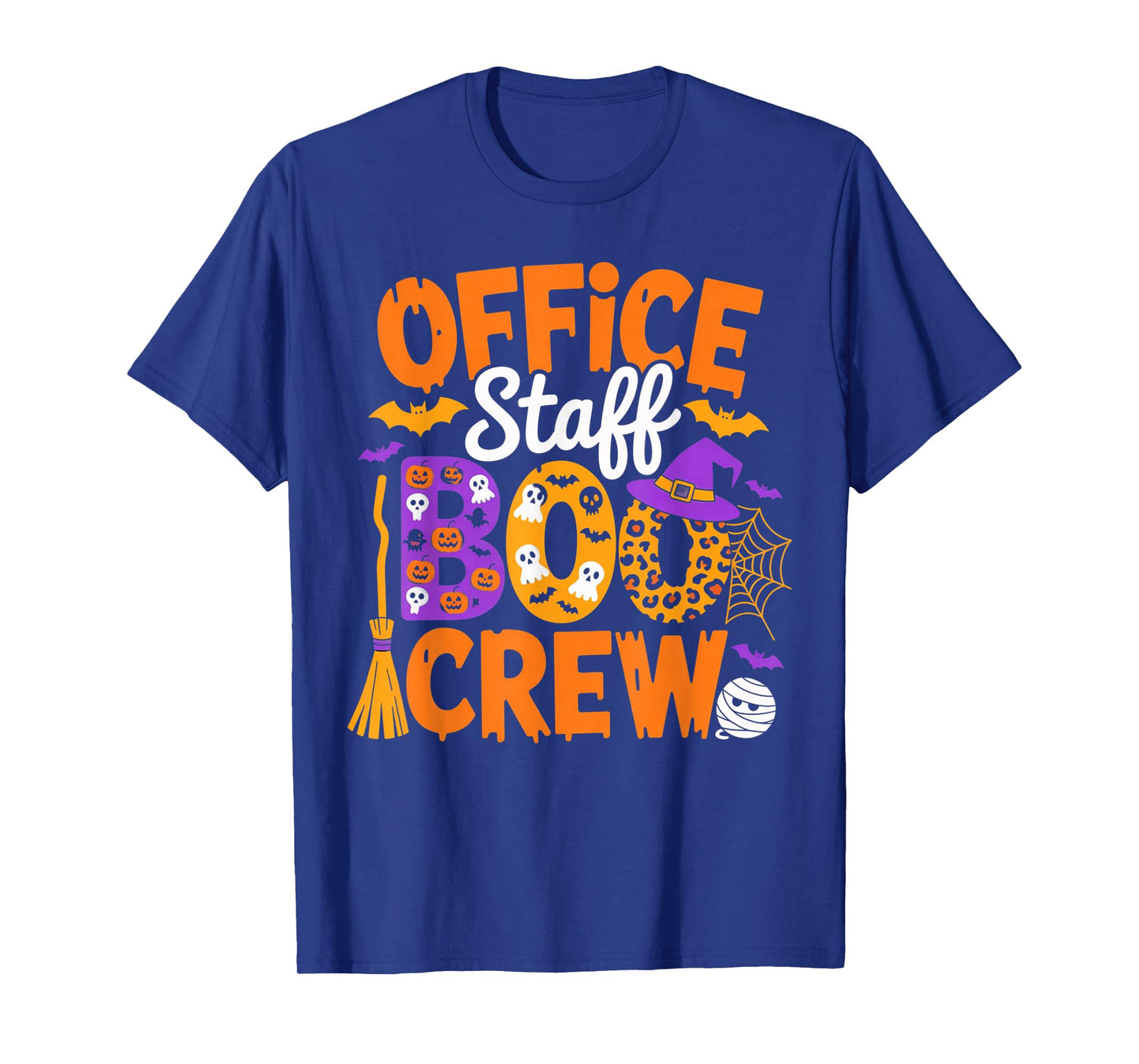 Office Staff Boo Crew Halloween Outfit for Coworkers Party T-Shirt
