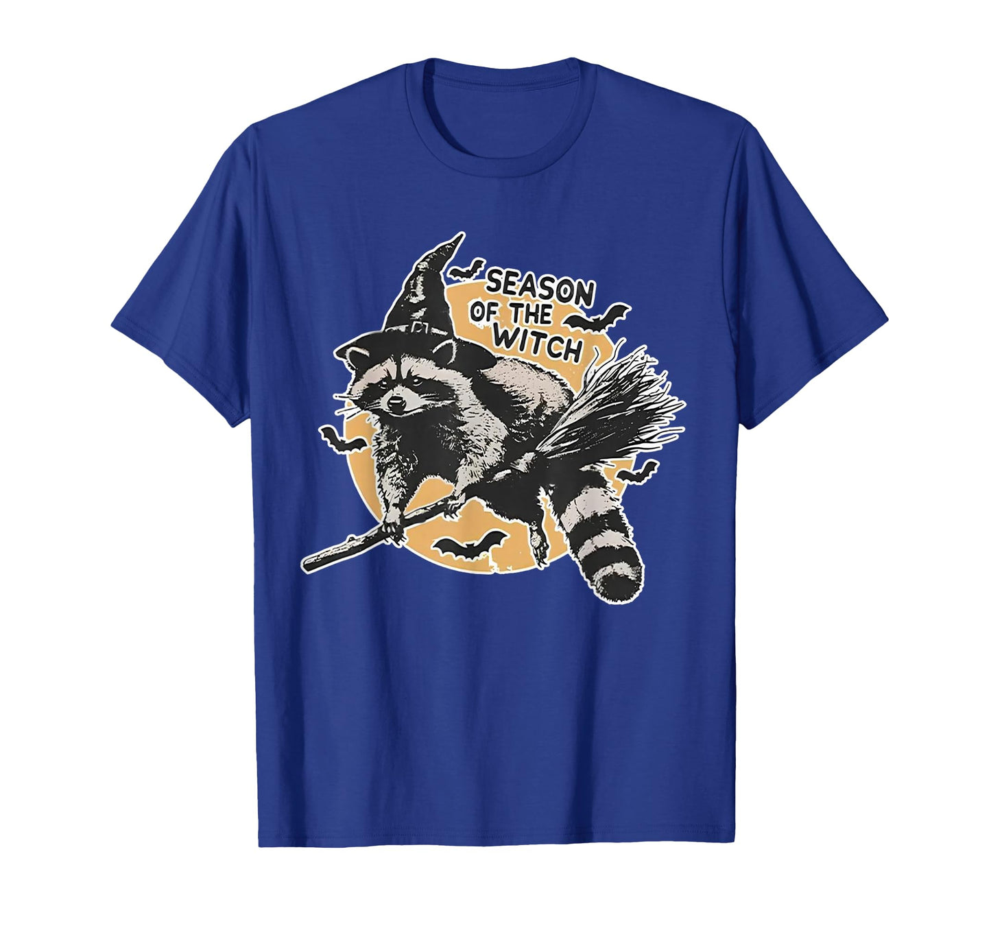Season of The Witch Raccoon Halloween Funny Retro Halloween T-Shirt