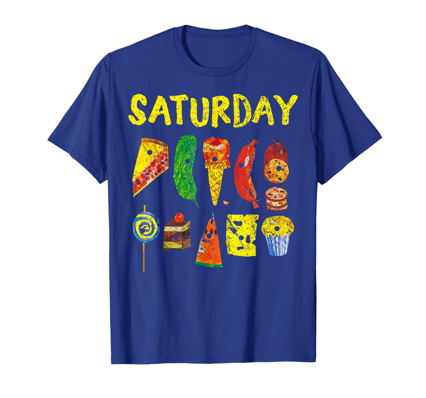 Funny Hungry Caterpillars Saturday Fruits Teacher T-Shirt