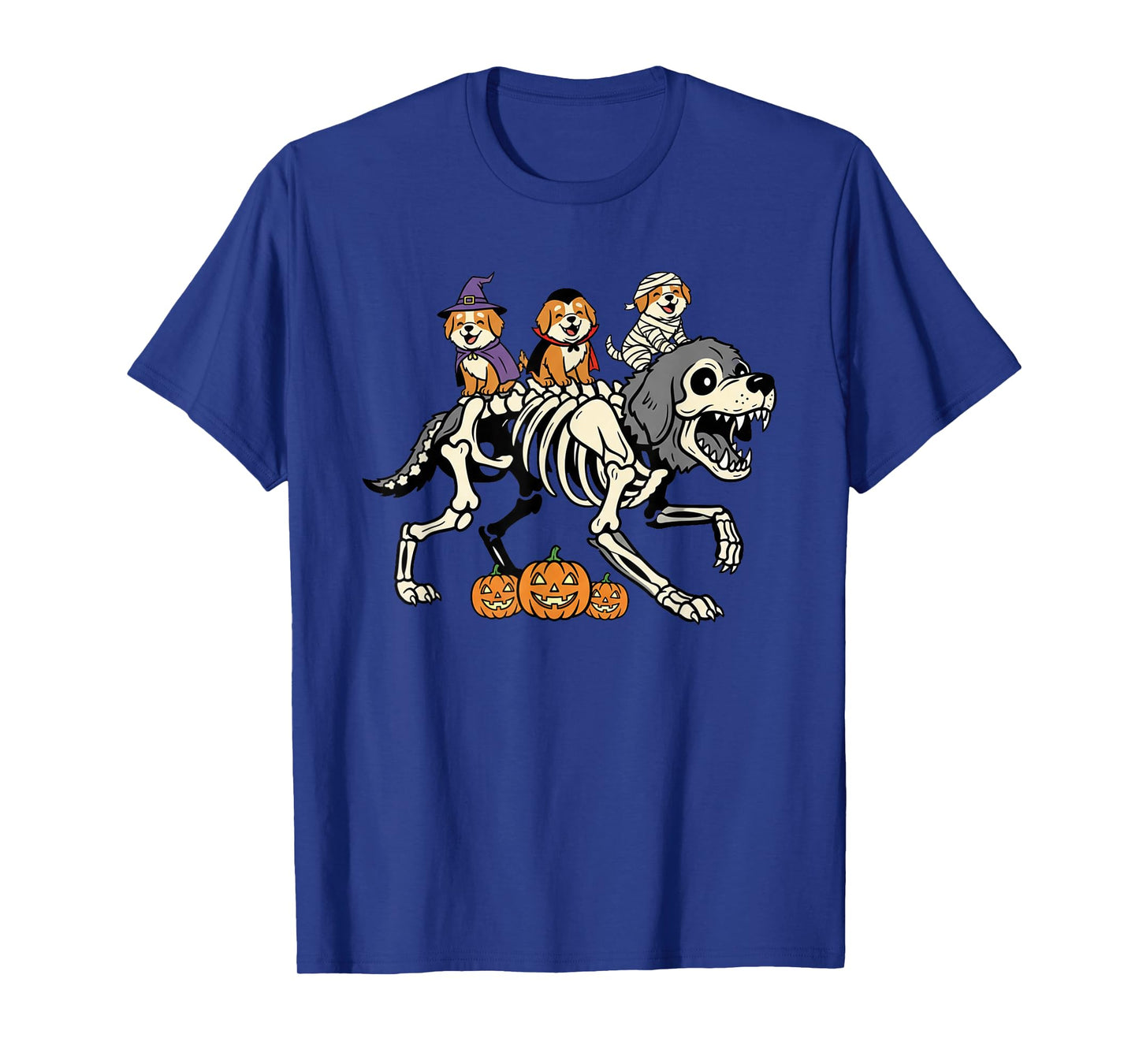 Newfoundland Skeleton Mummy Witch Halloween Kids Mens Womens T-Shirt