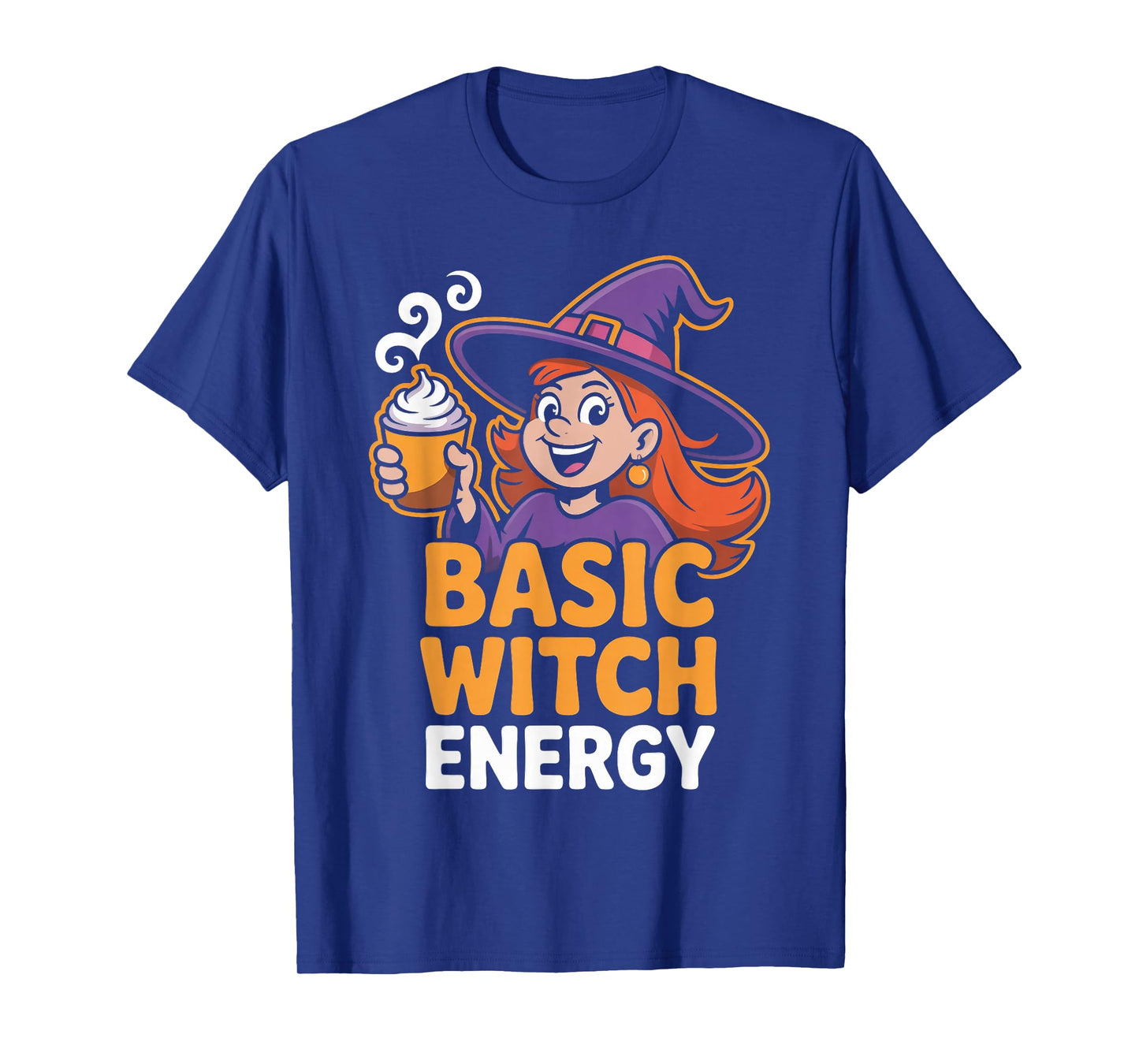 Basic Witch Energy Magical Trippy Rainbow Latte T-Shirt