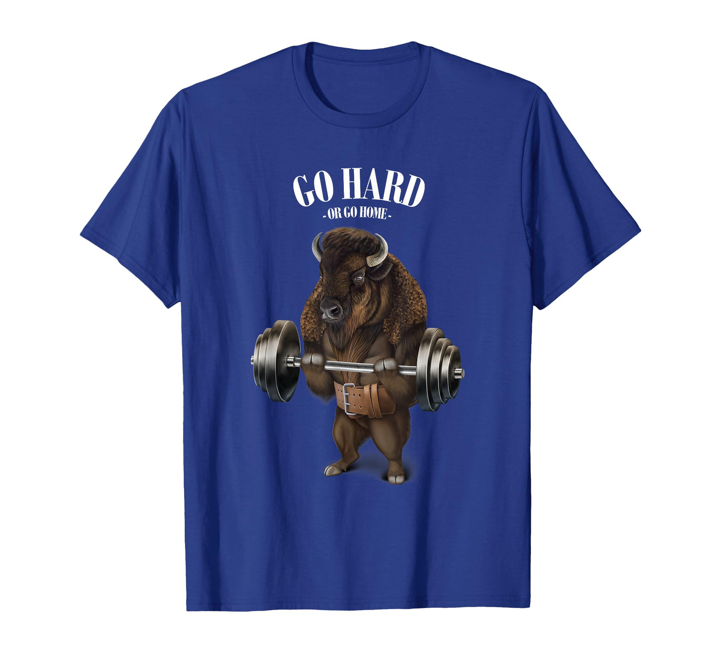 Bison Buffalo Bull Weightlifting in Fitness Gym T-Shirt