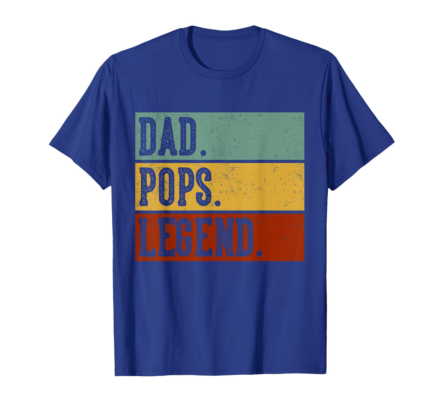 Mens Dad Pops Legend - Vintage Distressed Bold Pops Graphic T-Shirt