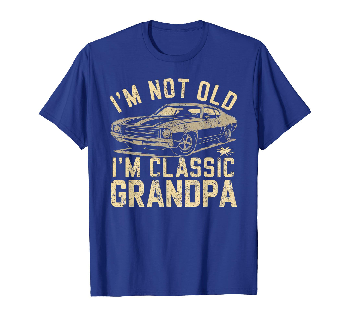 Funny Grandpa Classic Car Graphic - Gift for Grandpa T-Shirt