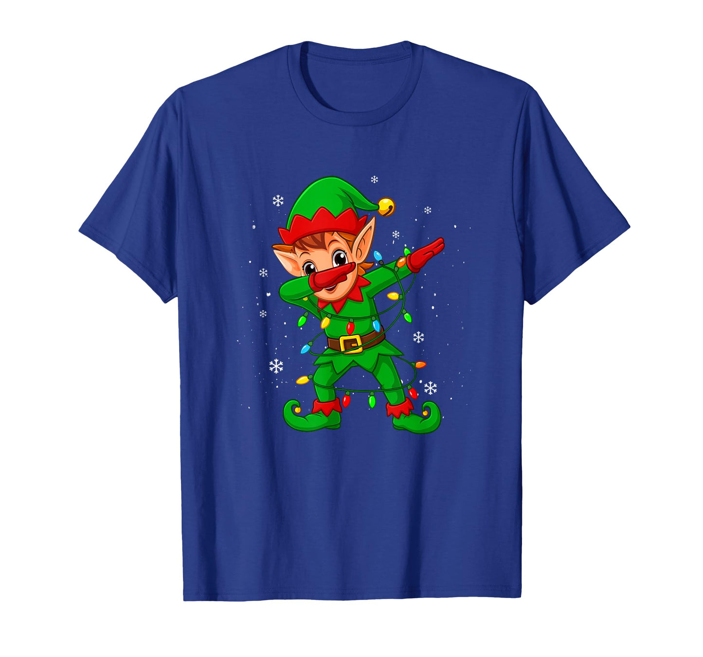 Dabbing Elf Shirt Costume Christmas Squad Men Boy Kids Xmas T-Shirt