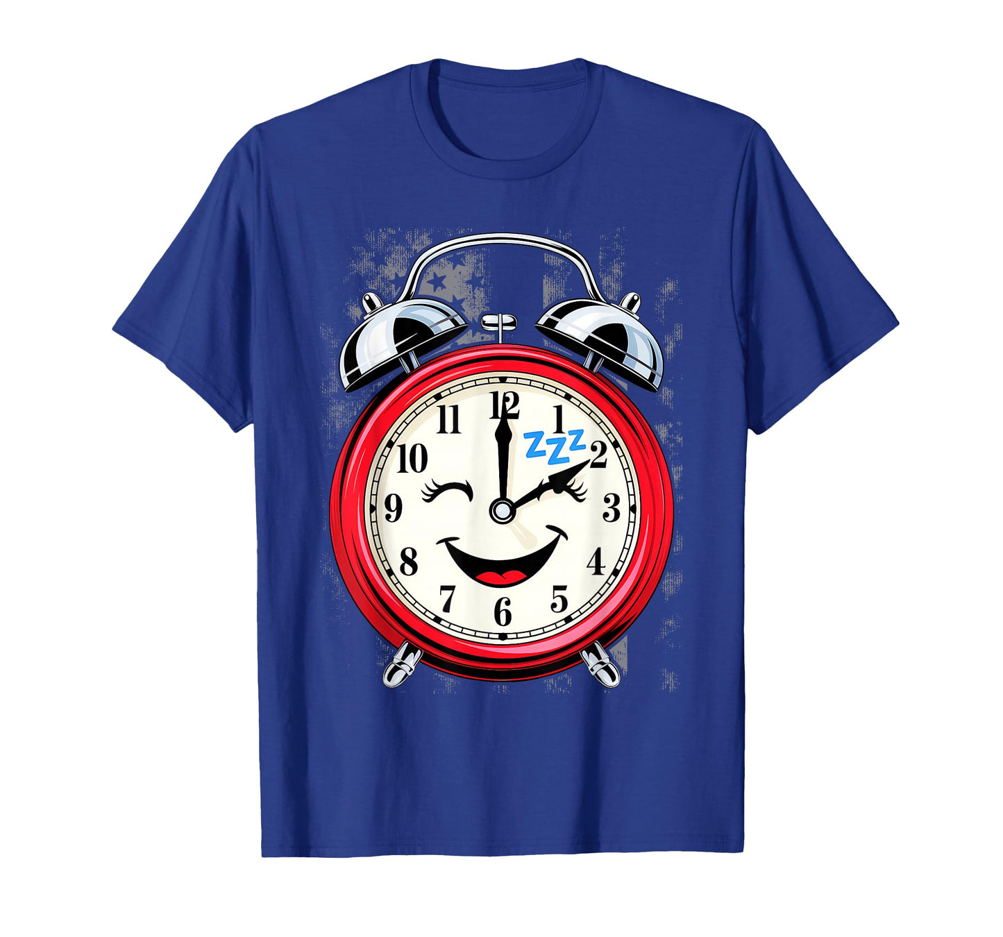 Alarm Clock Cute Face Vintage Sleeping Funny T-Shirt