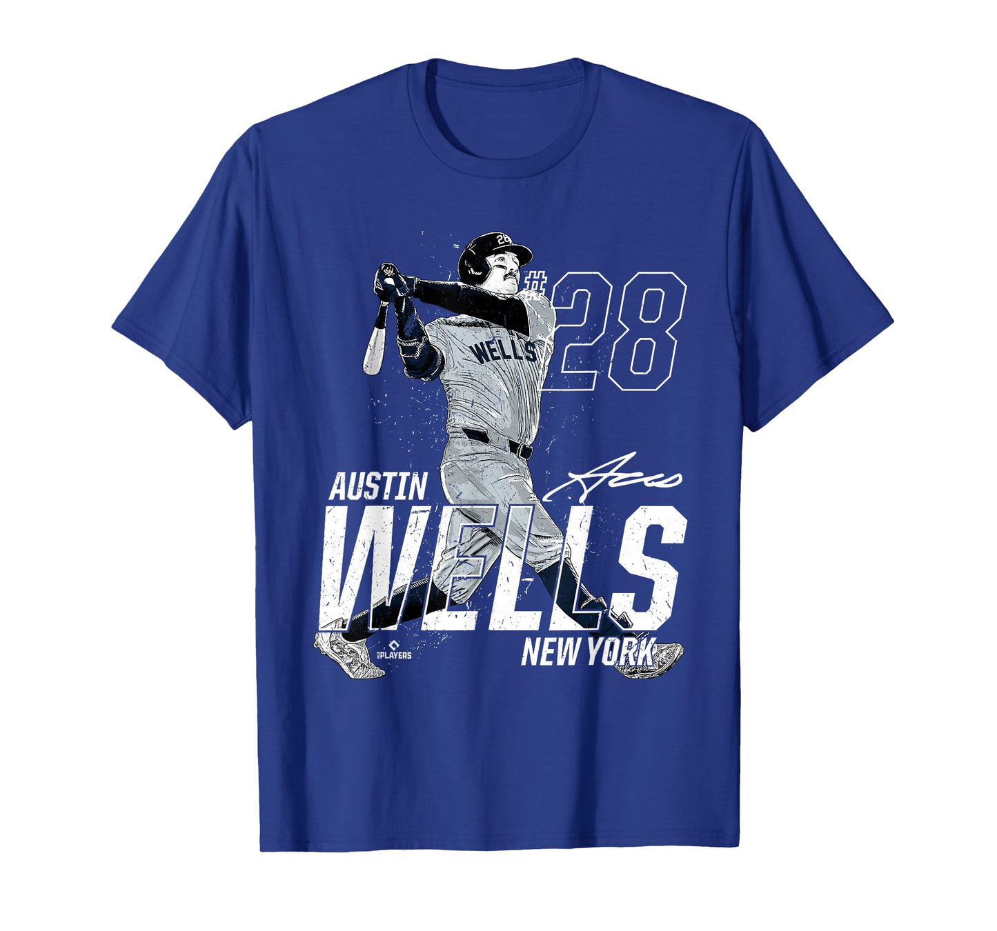 Dynamic Pose Austin Wells New York Baseball MLBPA T-Shirt