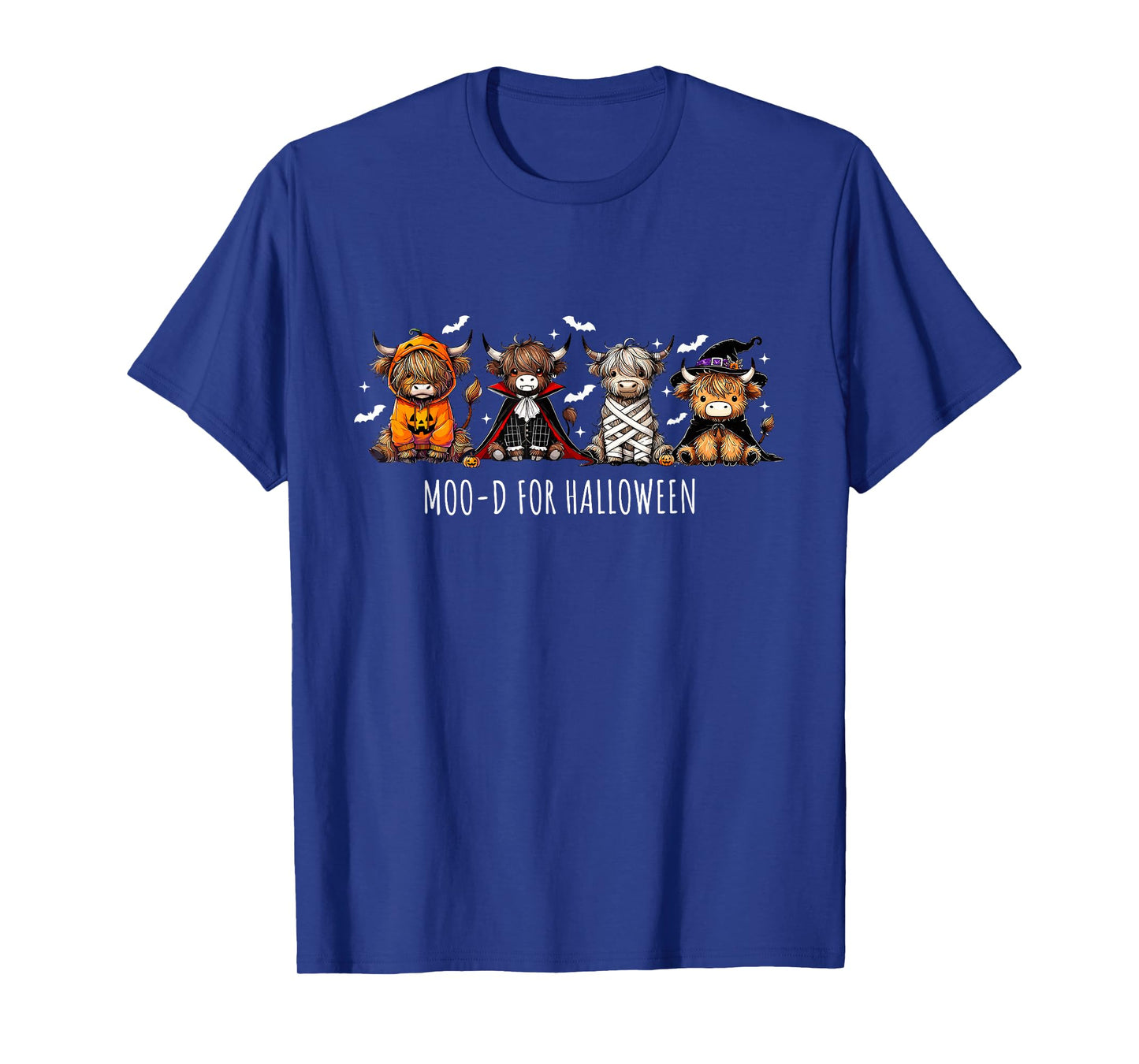 Moo-D for Halloween Highland Cow Spooky Cow Farm Cow Lover T-Shirt