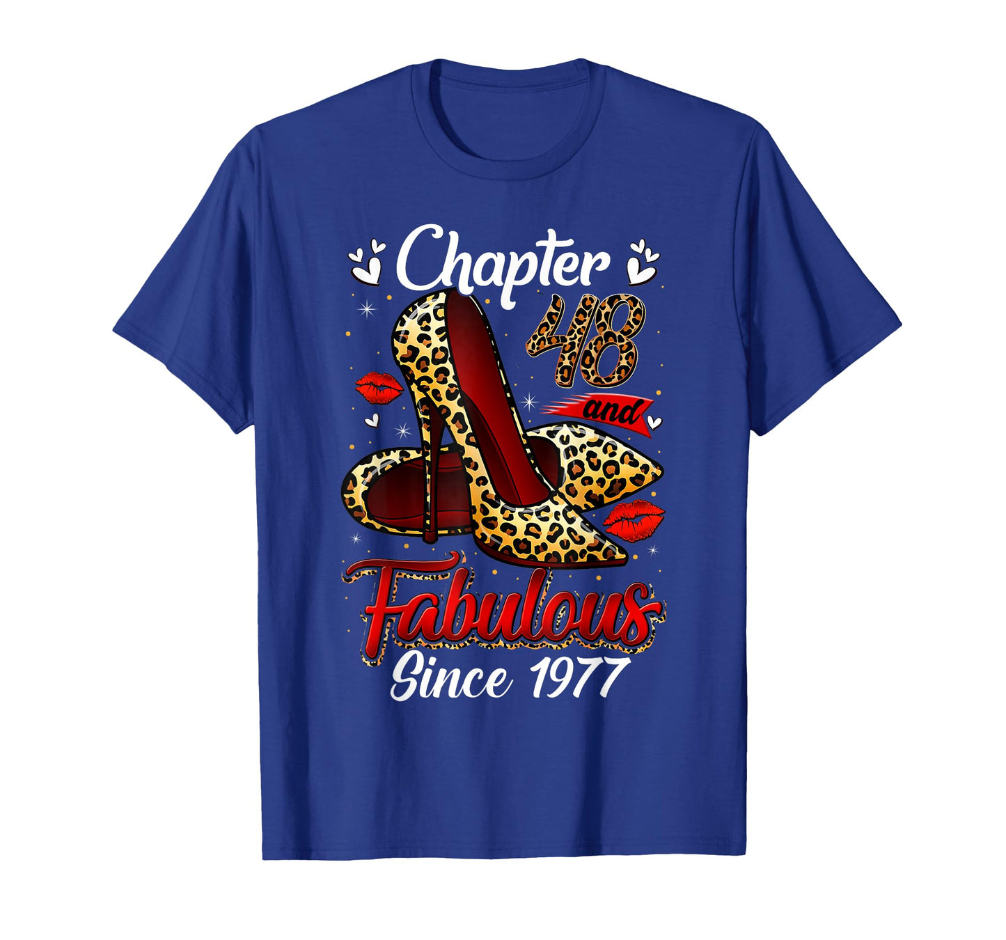 Chapter 48 Fabulous Since 1977 48th Leopard Birthday Queen T-Shirt