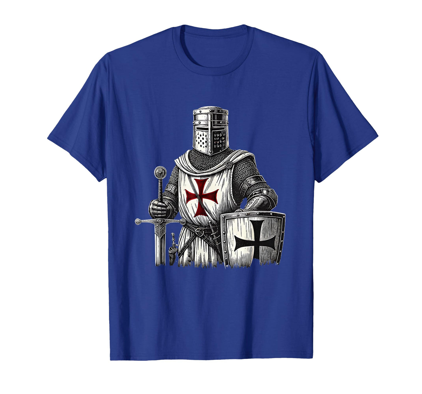 Templar Knight Warrior Design T-Shirt