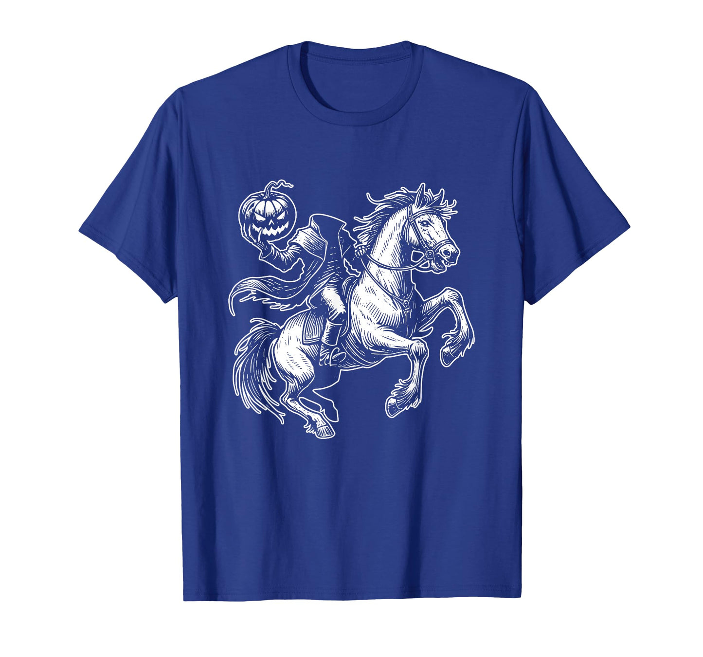 Headless Horseman Halloween Pumpkin Spooky Jack O Lantern T-Shirt