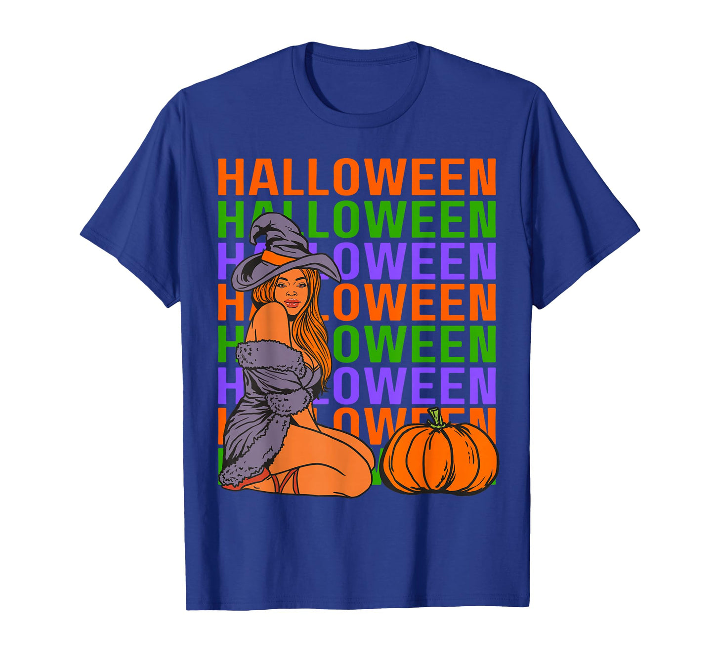 Funny Melanin Halloween Black Girl Magic Scary Blood Costume T-Shirt