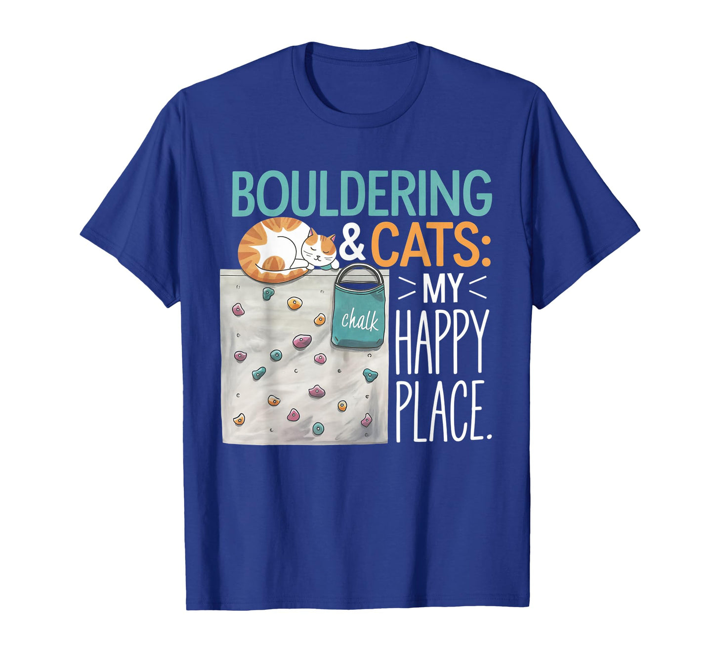 Funny Bouldering Cat β Rock Climbing & Cat Lover Design T-Shirt for Men Women Kids