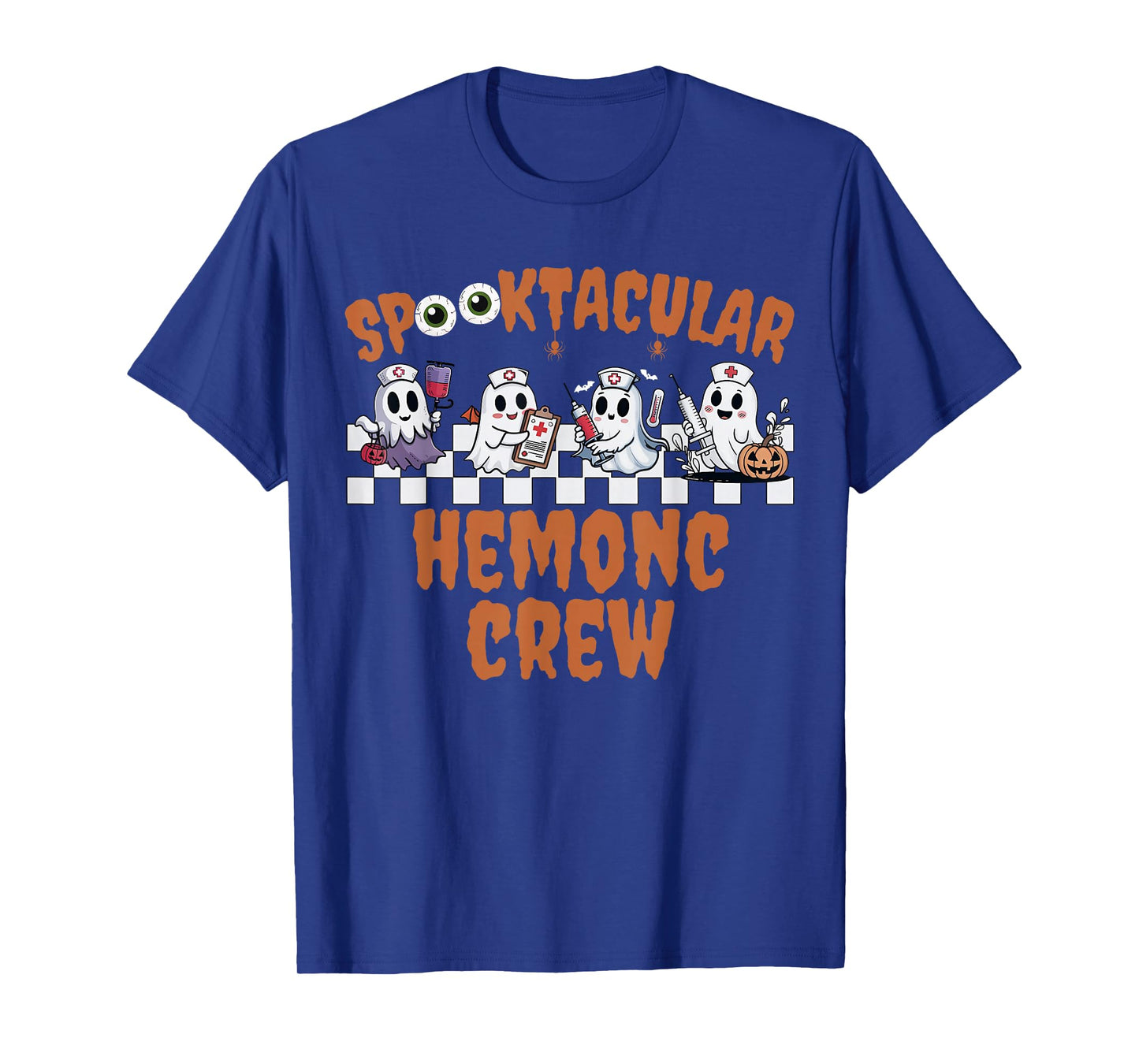 Spooktacular Hemonc Crew Ghost Hematology Oncology Halloween T-Shirt