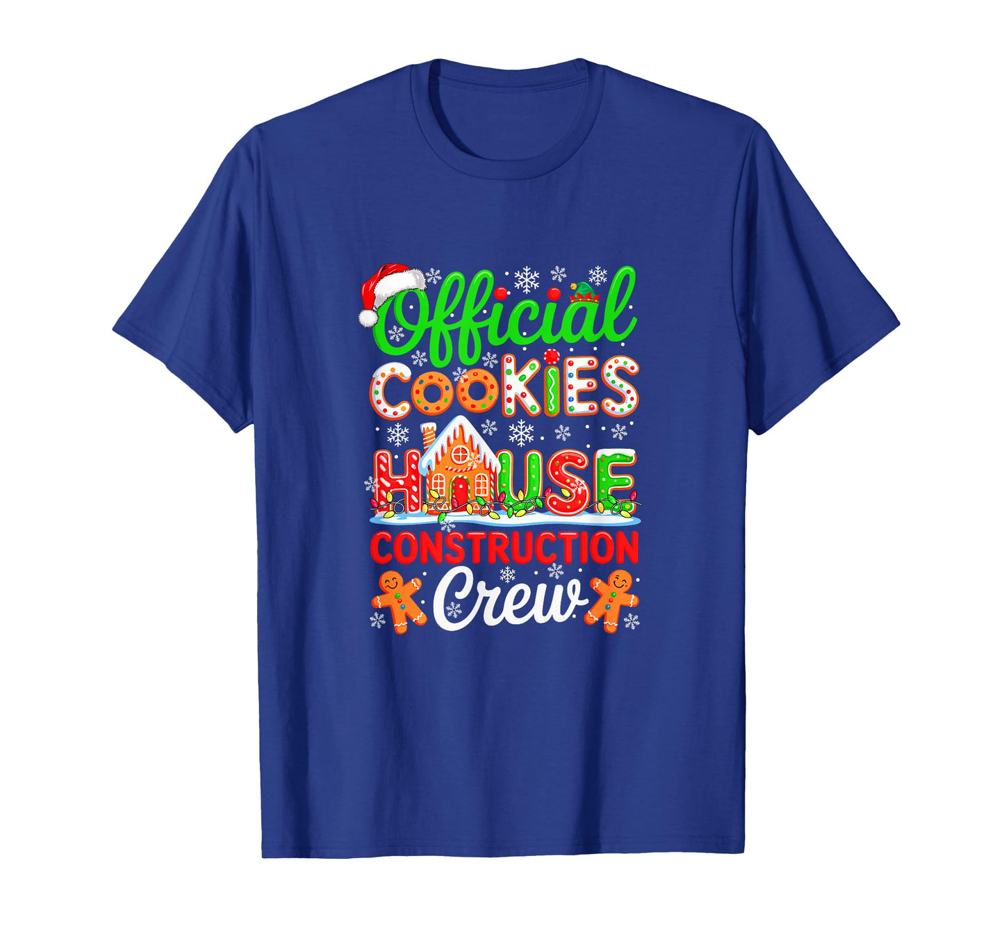 Official Cookies House Construction Crew Xmas Baker Baking T-Shirt