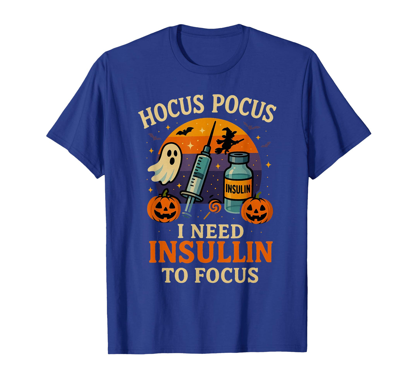 Funny Halloween Insulin Ghost Costume Diabetic Support T-Shirt