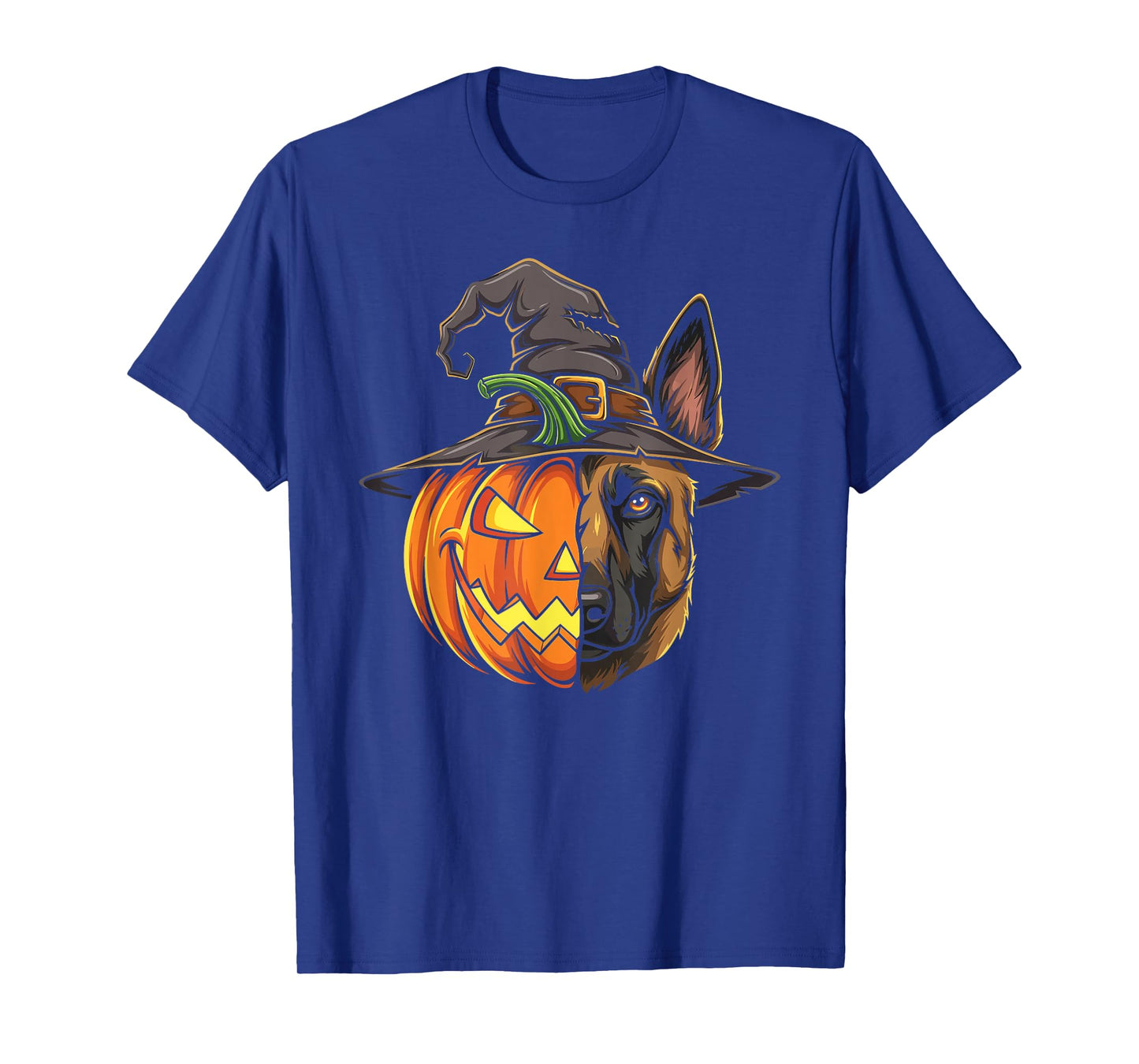 Belgian Malinois Pumpkin Jack O Lantern Halloween Kids Mens T-Shirt