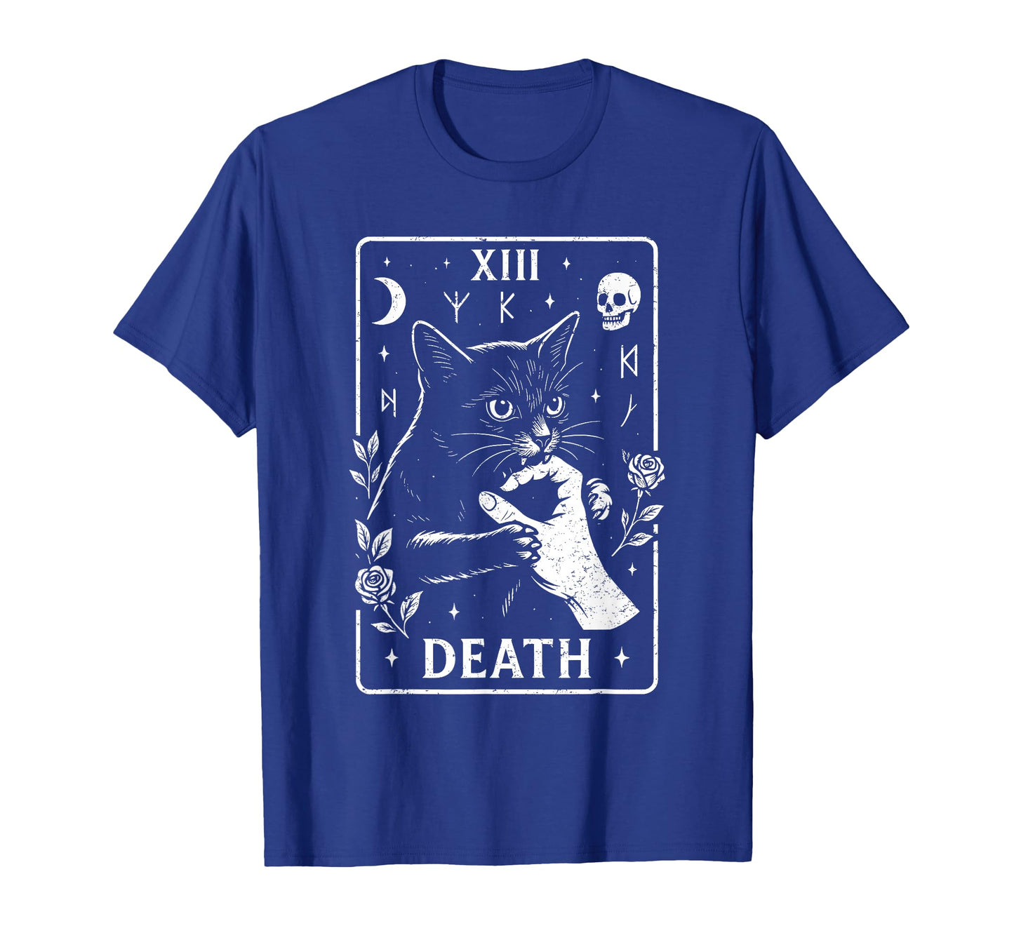 Death Cat Tarot XIII Occult Gothic Aesthetic T-Shirt