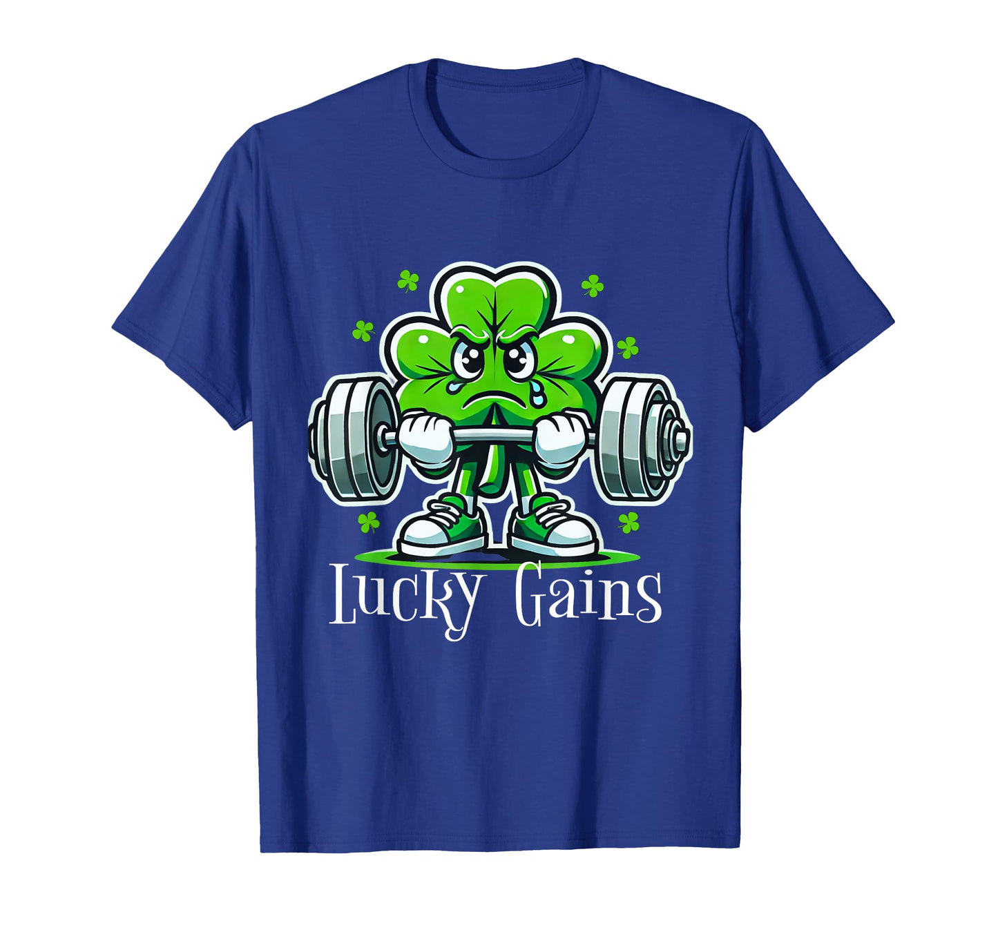 Fitness Gym Workout Lifting Shamrock St Patricks Day T-Shirt