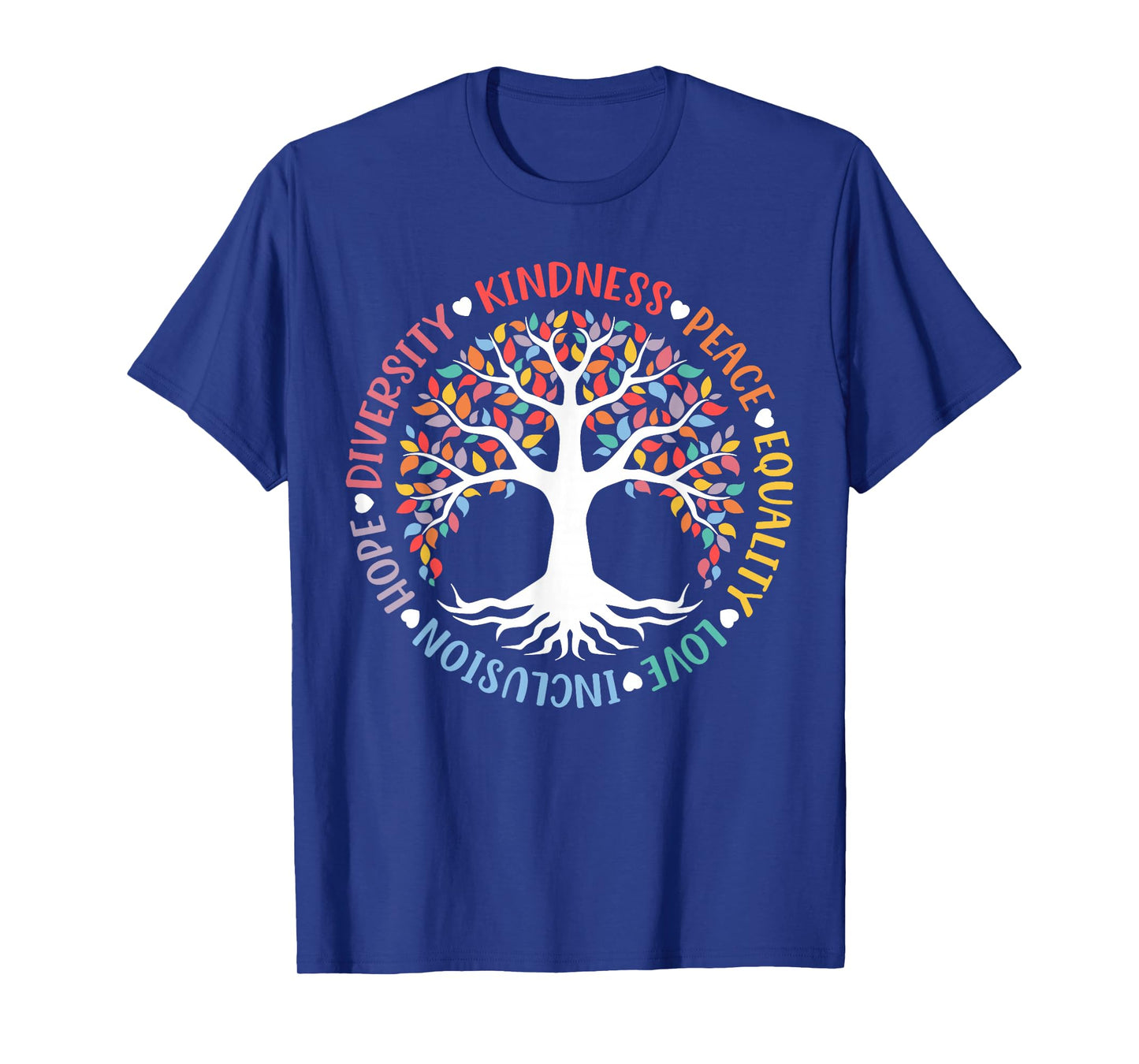World Peace Supporter Retro Women Men Apparel Kindness Peace Equality Love Inclusion Hope Diversity Retro T-Shirt