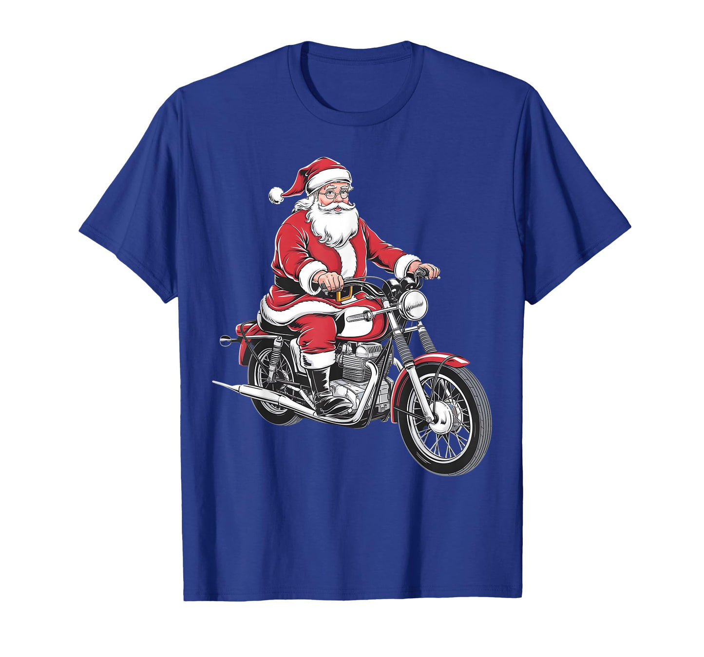 Motorcycle Christmas Biker Santa Riding Bike Racing T-Shirt