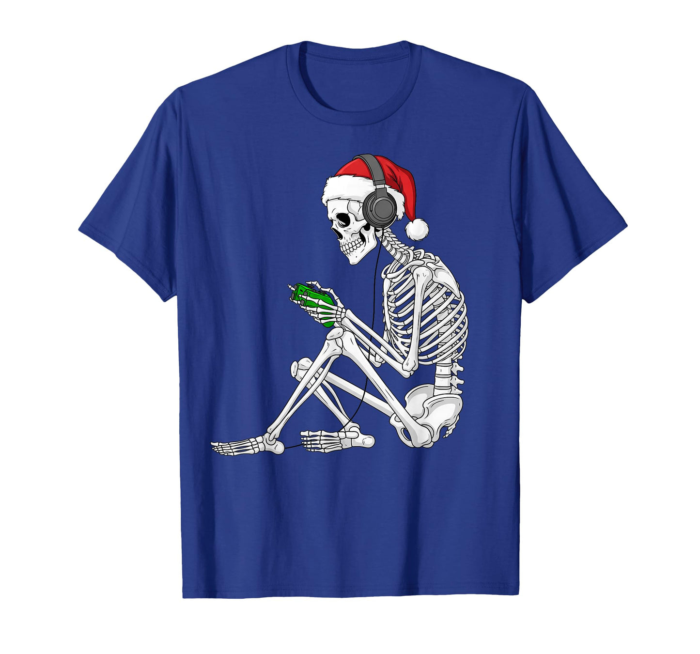 Video Gaming Skeleton with Game Controller Christmas Gamer T-Shirt