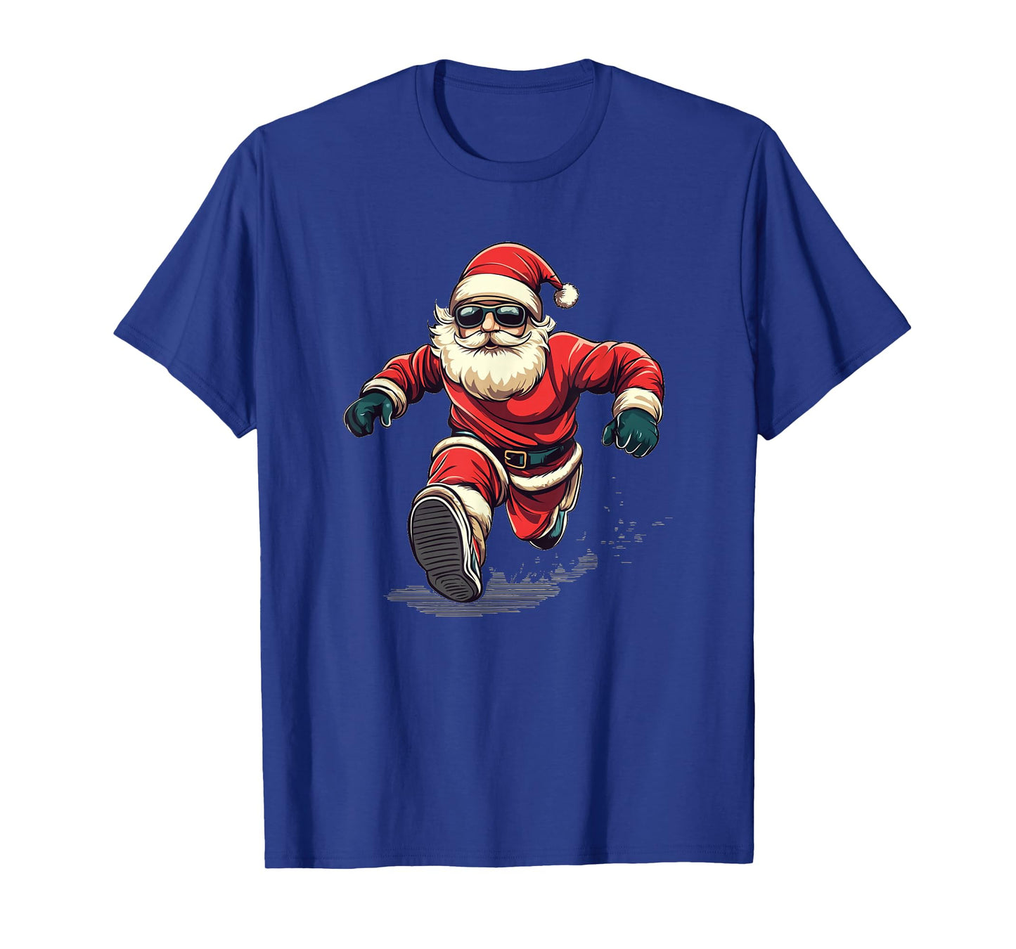 Santa Claus Hits The Track in Style for Boys and Girls T-Shirt