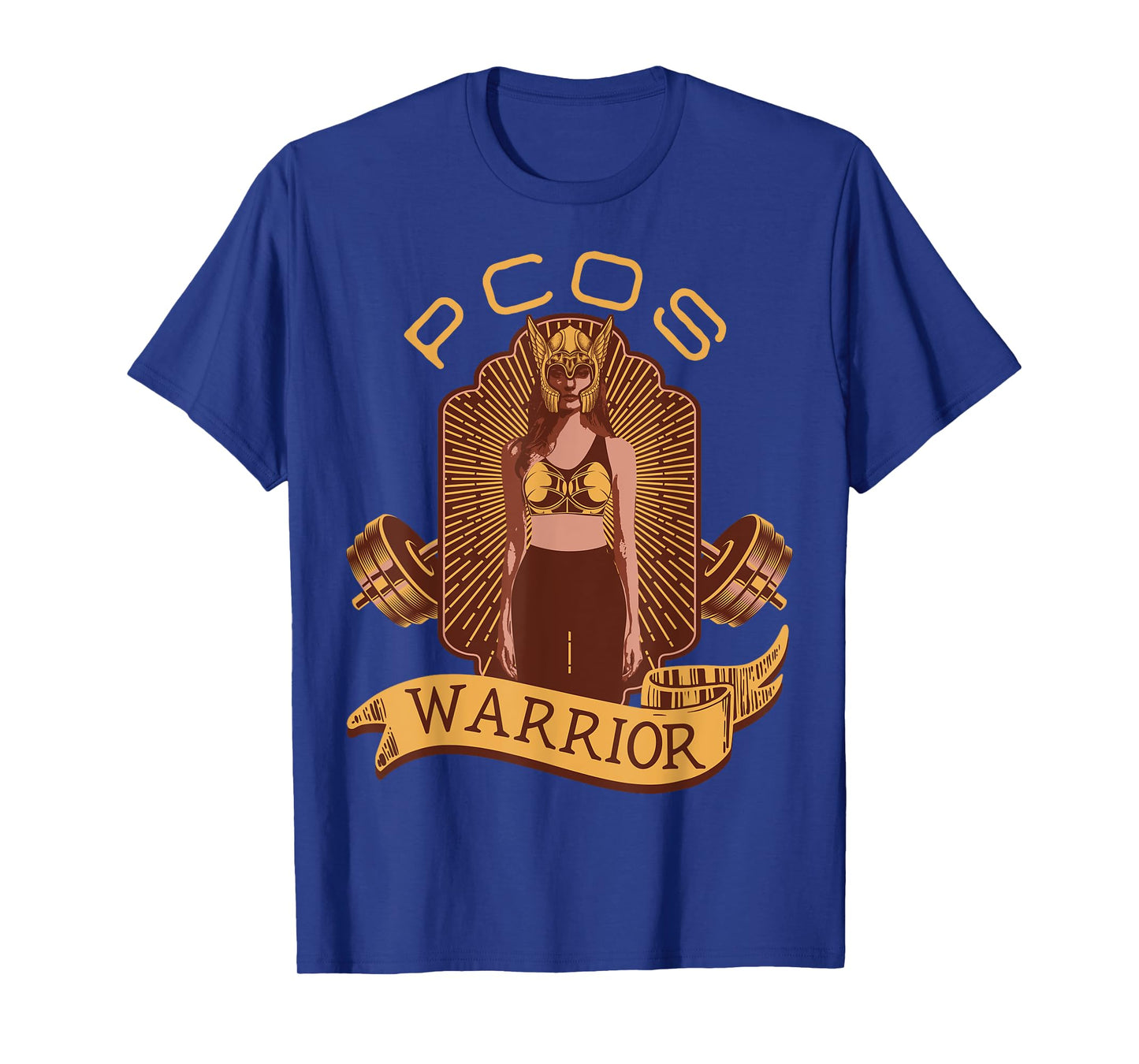 PCOS Awareness Month Exercise Fitness Workout PCOS Warrior T-Shirt