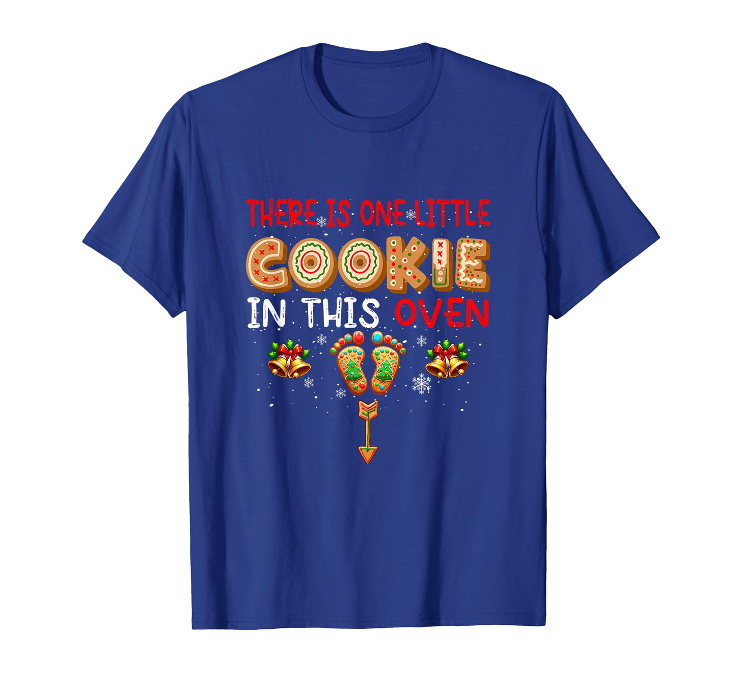 One Little Xmas Cookie in This Oven Pregnancy Announcement T-Shirt
