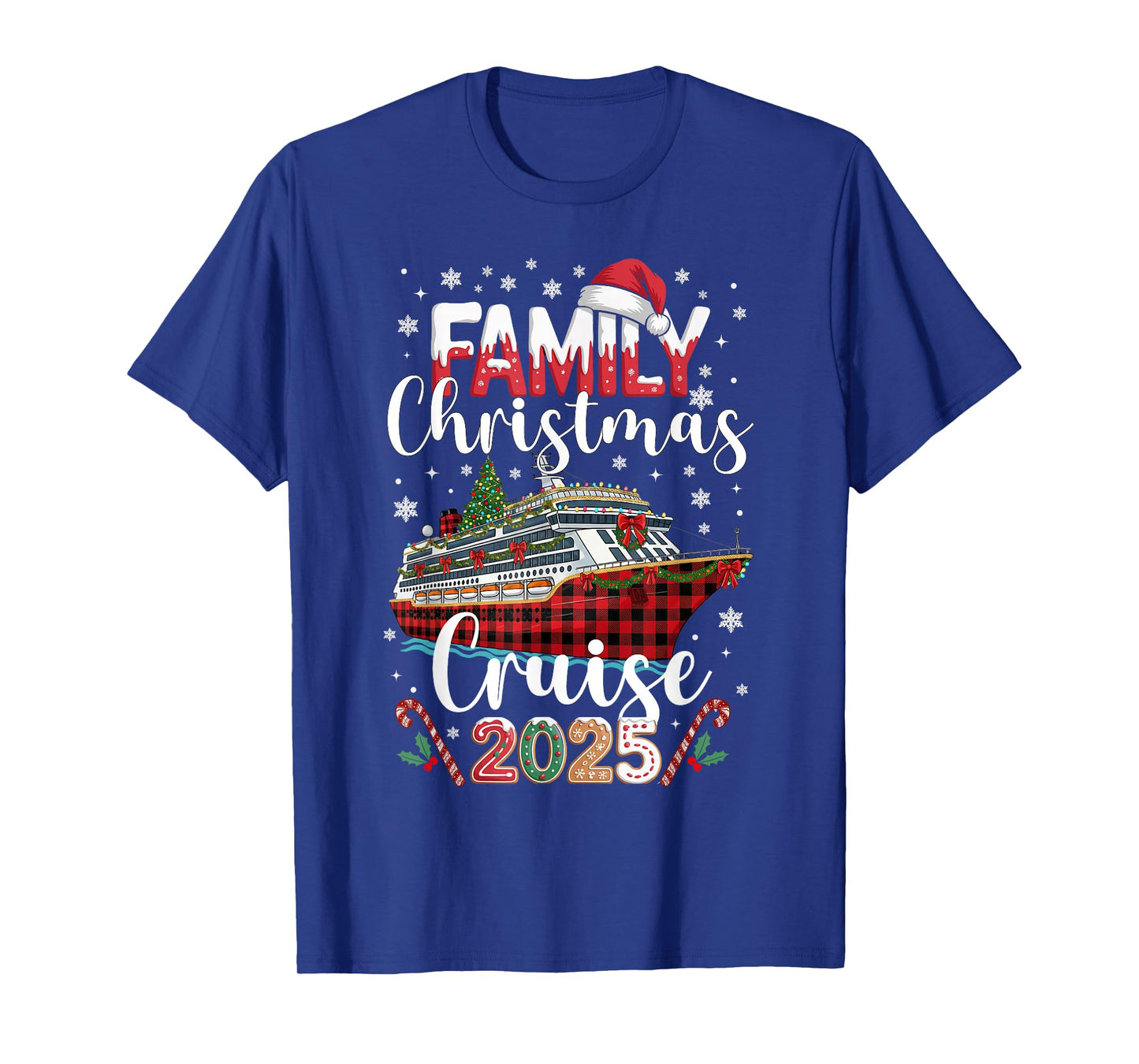 Family Christmas Cruise 2025 Matching Family Cruise Holiday T-Shirt