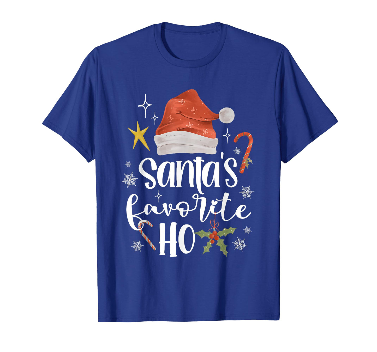 Santas Favorite Ho Christmas Holiday Pajamas Santa Claus T-Shirt