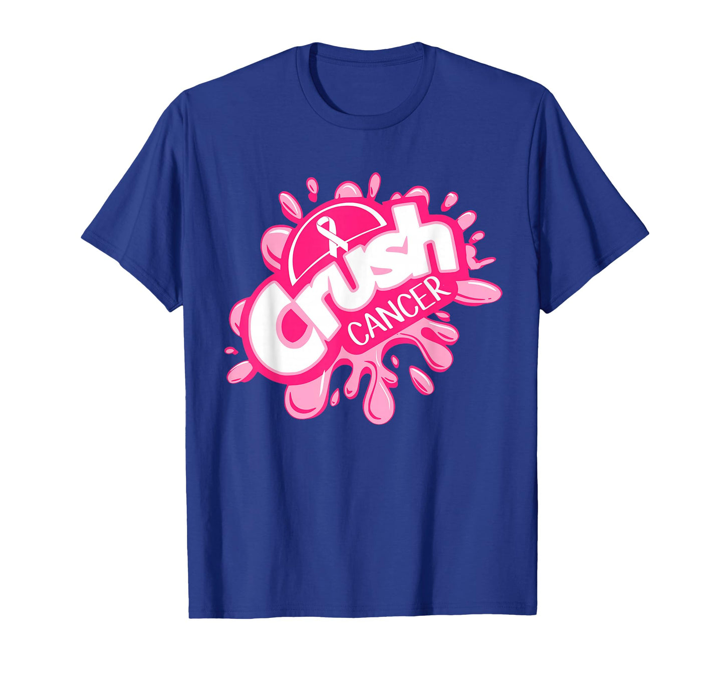 Crush Cancer Pinktober Ribbon Breast Cancer Awareness T-Shirt