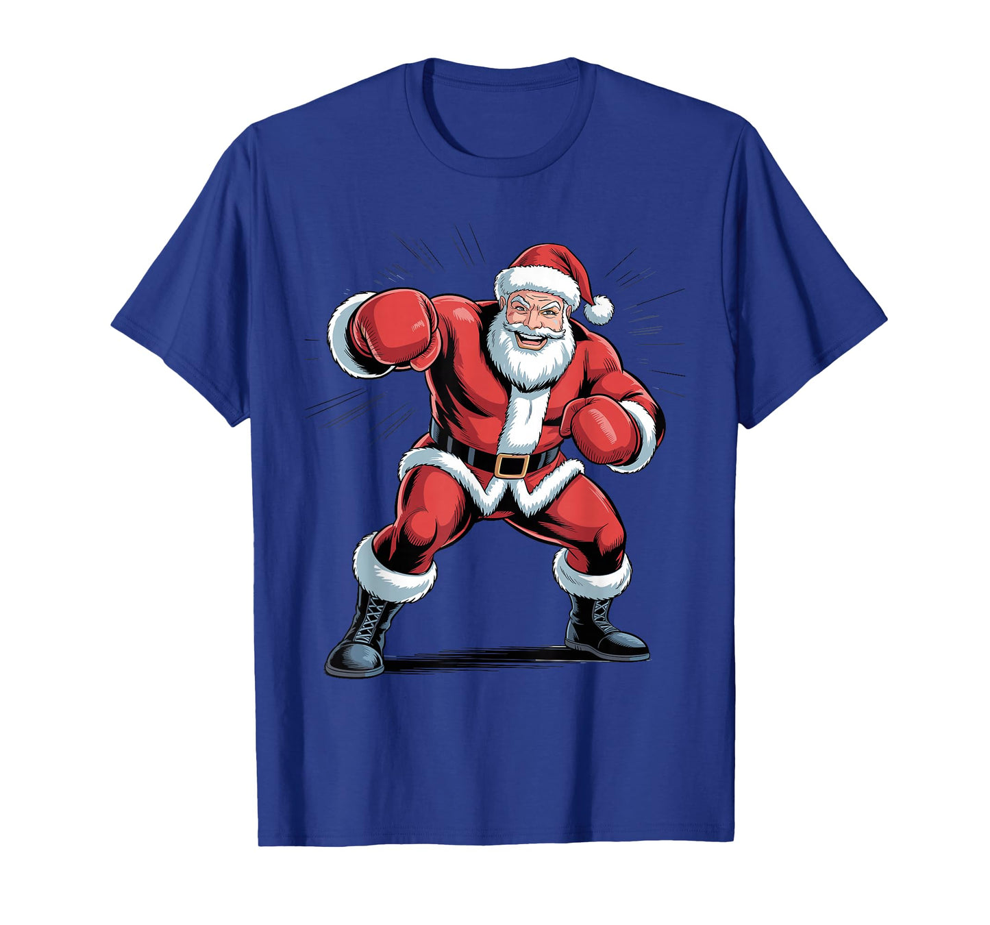 Santa Boxing Lover Funny Holiday Christmas Xmas Pajama T-Shirt