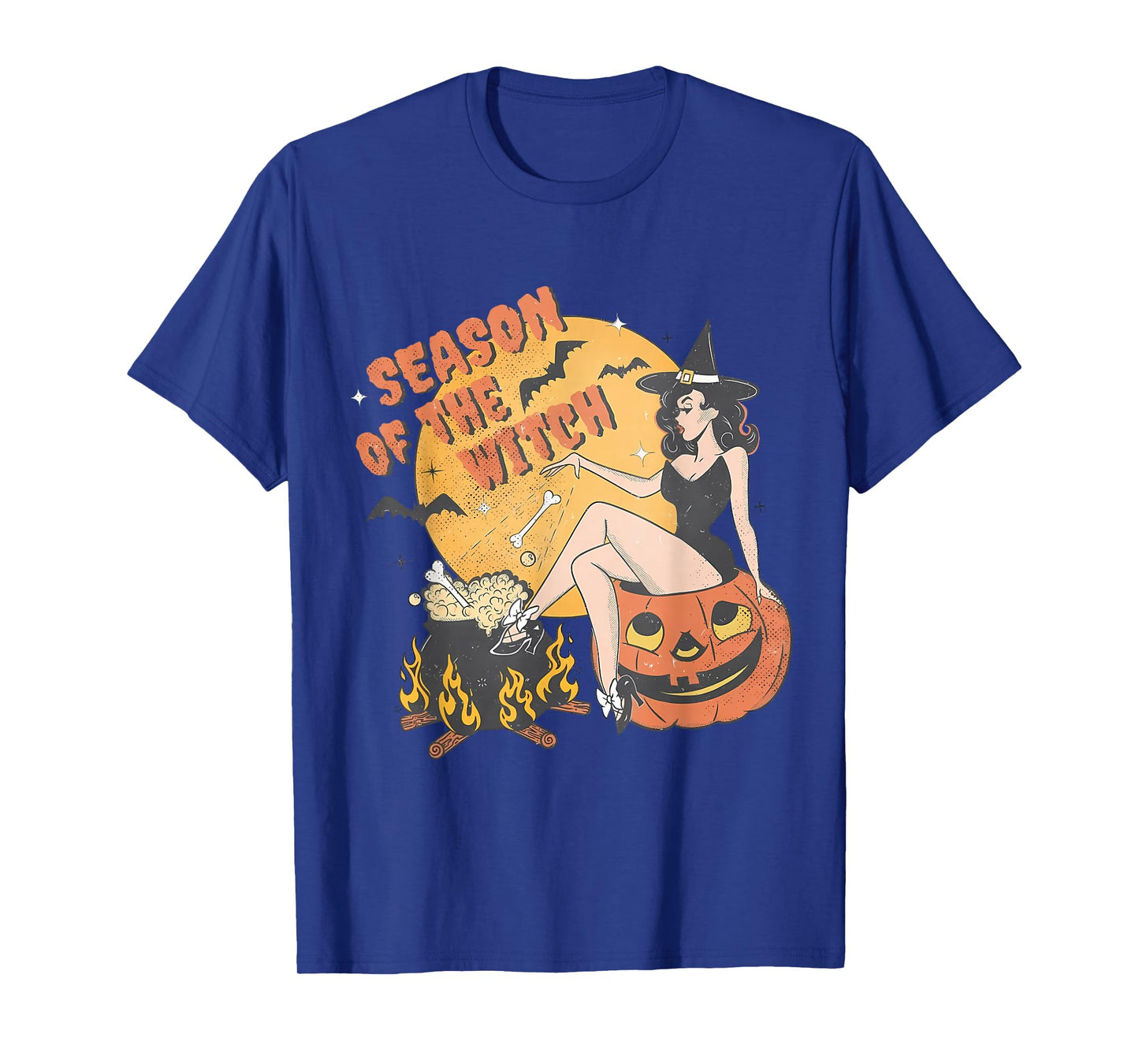 Season of The Witch Fall Trendy Spooky Vintage Halloween T-Shirt