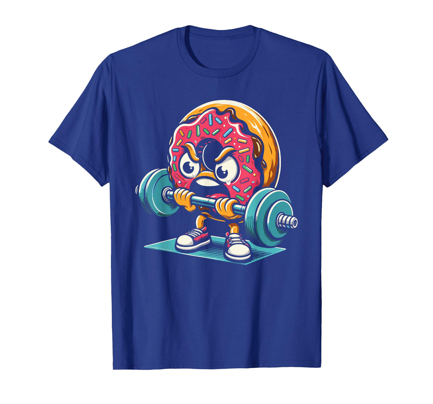 Donut Lifting Weights Funny Gym Workout Weightlifting T-Shirt