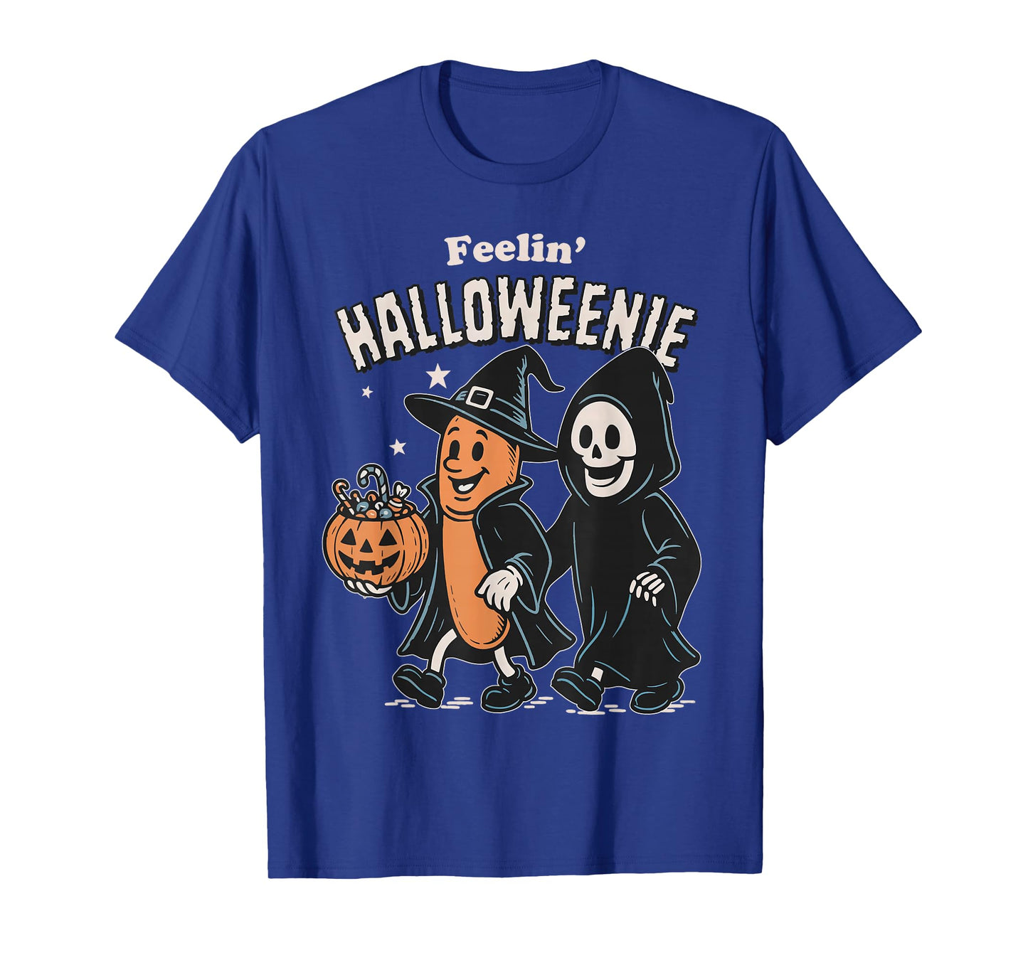 Feelin' Halloweenie Sausage in Witch Halloween Spooky Season T-Shirt