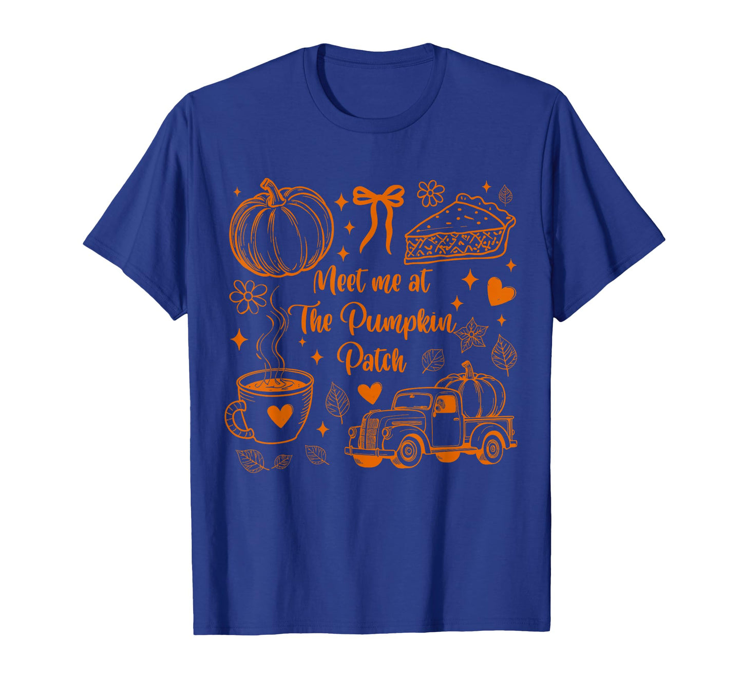 Meet Me at The Pumpkin-Patch Coquette Bow Halloween Fall T-Shirt