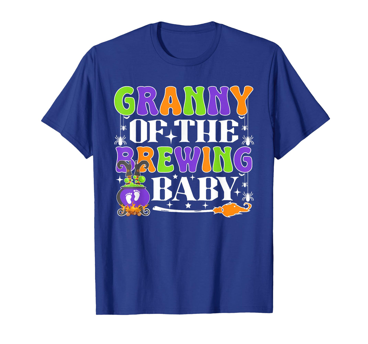 Granny of The Brewing Baby Halloween Witch Baby Shower T-Shirt